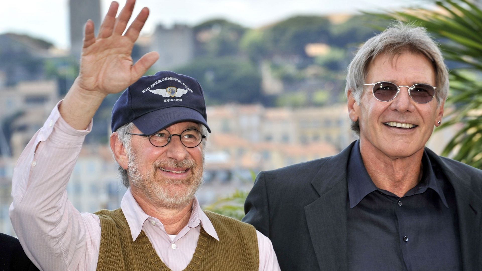 Steven Spielberg et Harrison Ford au Festival de Cannes en 2008