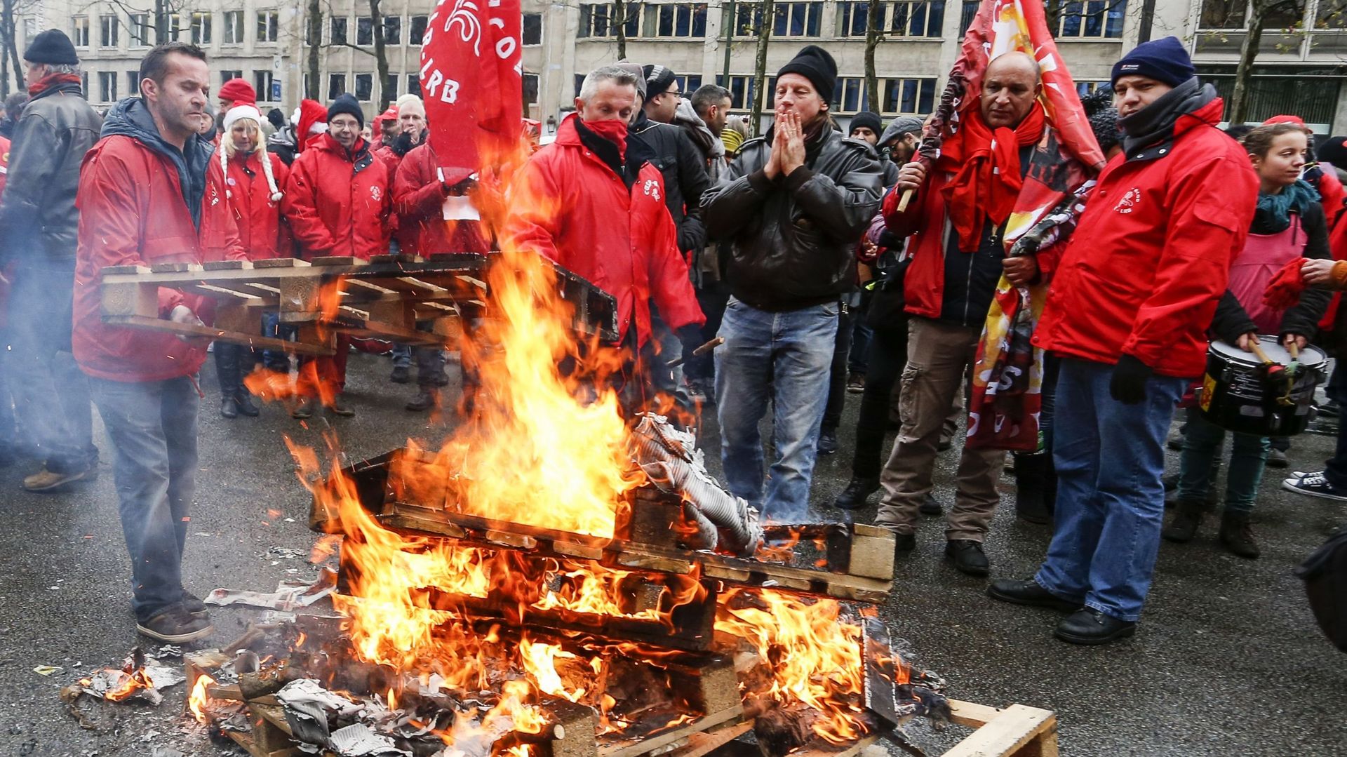 Journée mondiale pour le droit de grève, absent de la Constitution belge