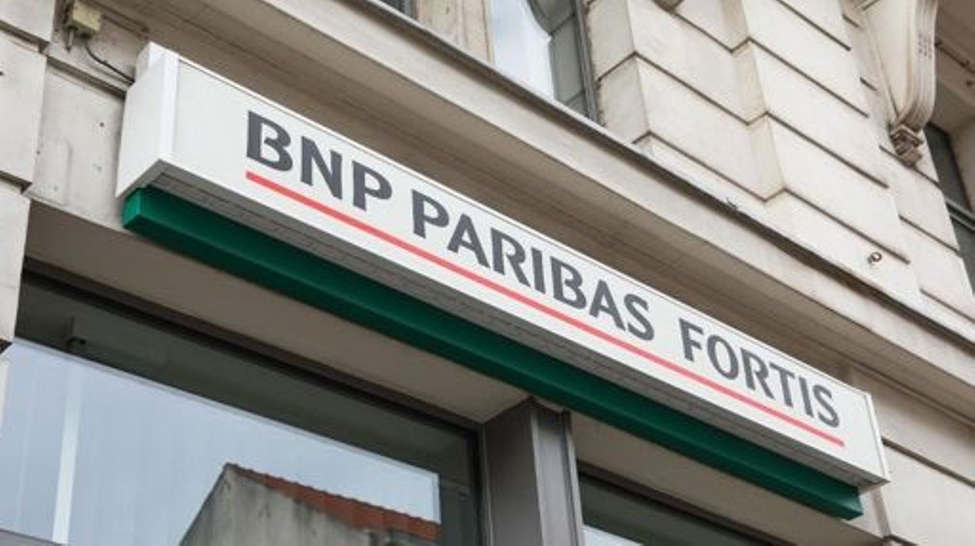 Illustration picture shows Bascule BNP Paribas Fortis logo BNP Paribas Fortis office, Friday 15 March 2019 in Brussels. BELGA PHOTO PAUL-HENRI VERLOOY