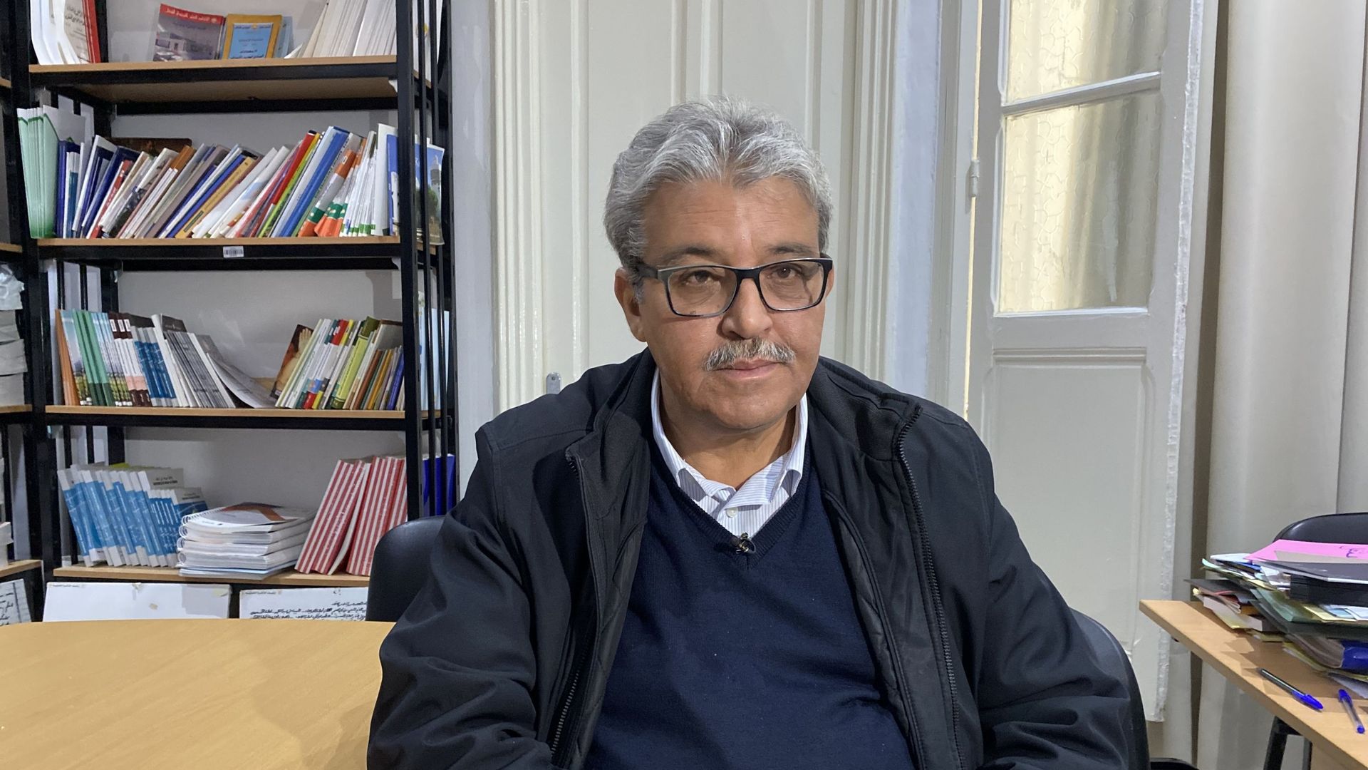 Anouar Ben Kaddour, secrétaire général adjoint de l’Union générale tunisienne du travail (UGTT), le plus puissant syndicat ouvrier du pays, Prix Nobel de la paix 2015 avec 3 autres organisations, pour son soutien à la transition démocratique et au dialogu