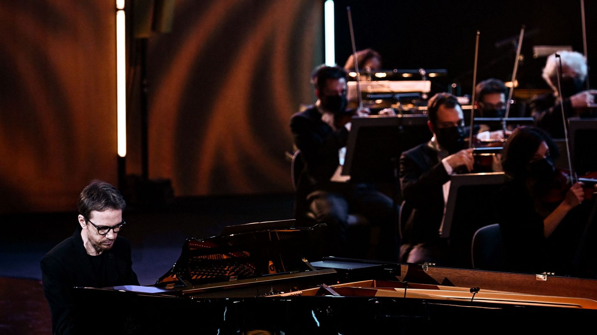Le pianiste Alexandre Tharaud lors de la 28e édition des Victoires de la musique classique