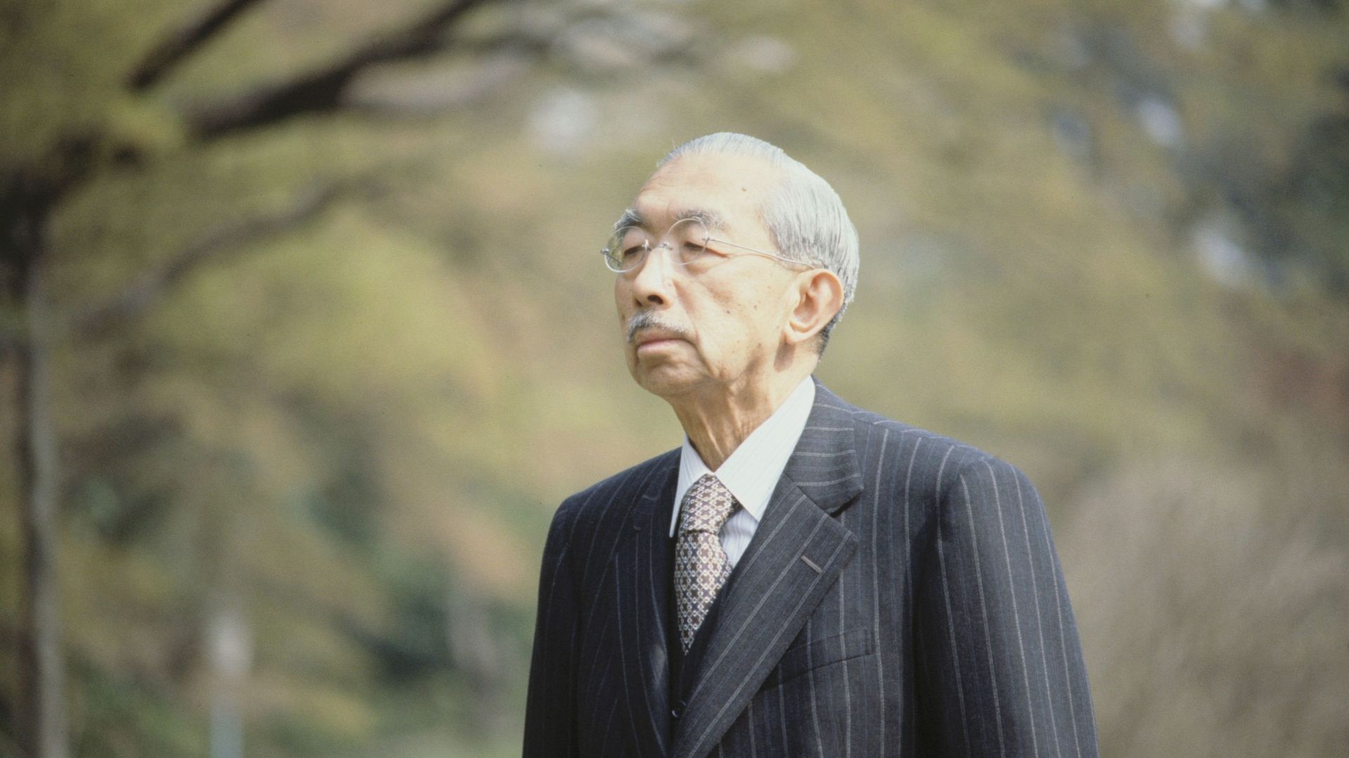 En 1978, l’empereur Hirohito, à l’occasion de son 77e anniversaire.