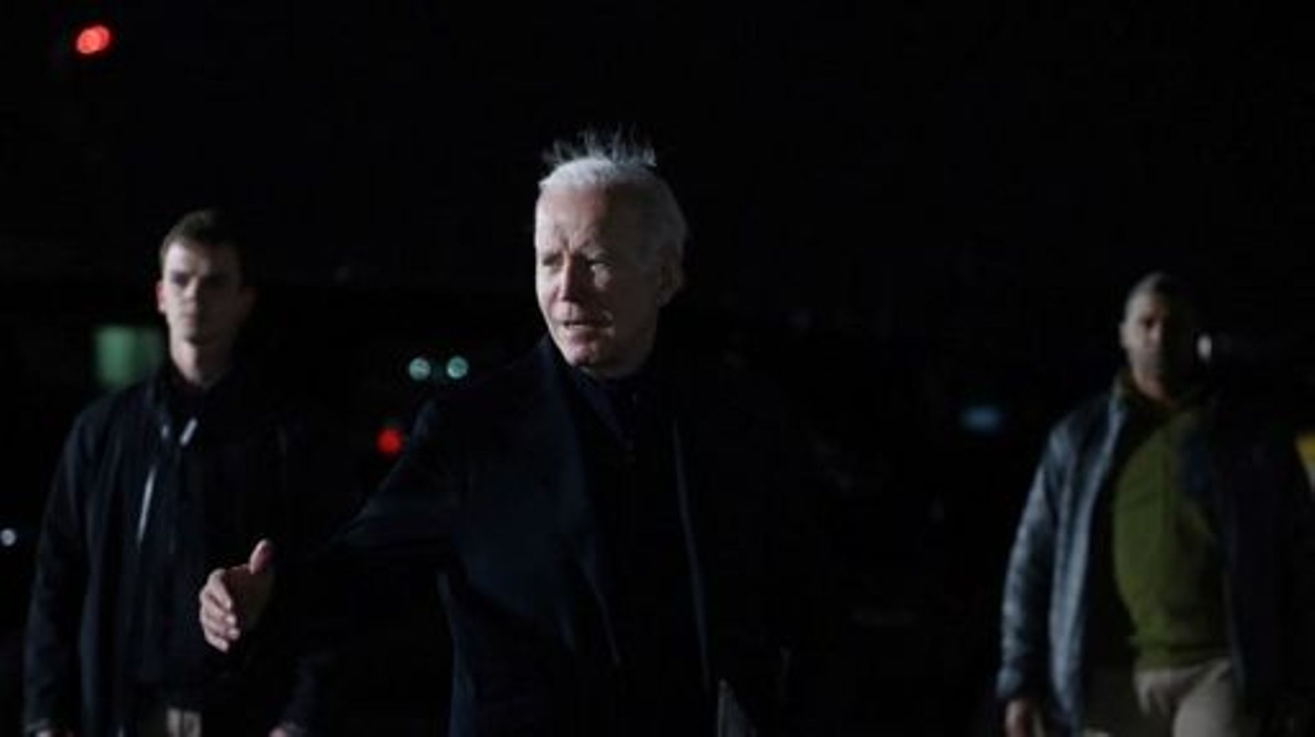 US President Joe Biden arrives to board Air Force One at Delaware Air National Guard Base in New Castle, Delaware, on their way back to Washington, DC, after spending the weekend in Wilmington on March12, 2023. ROBERTO SCHMIDT / AFP
