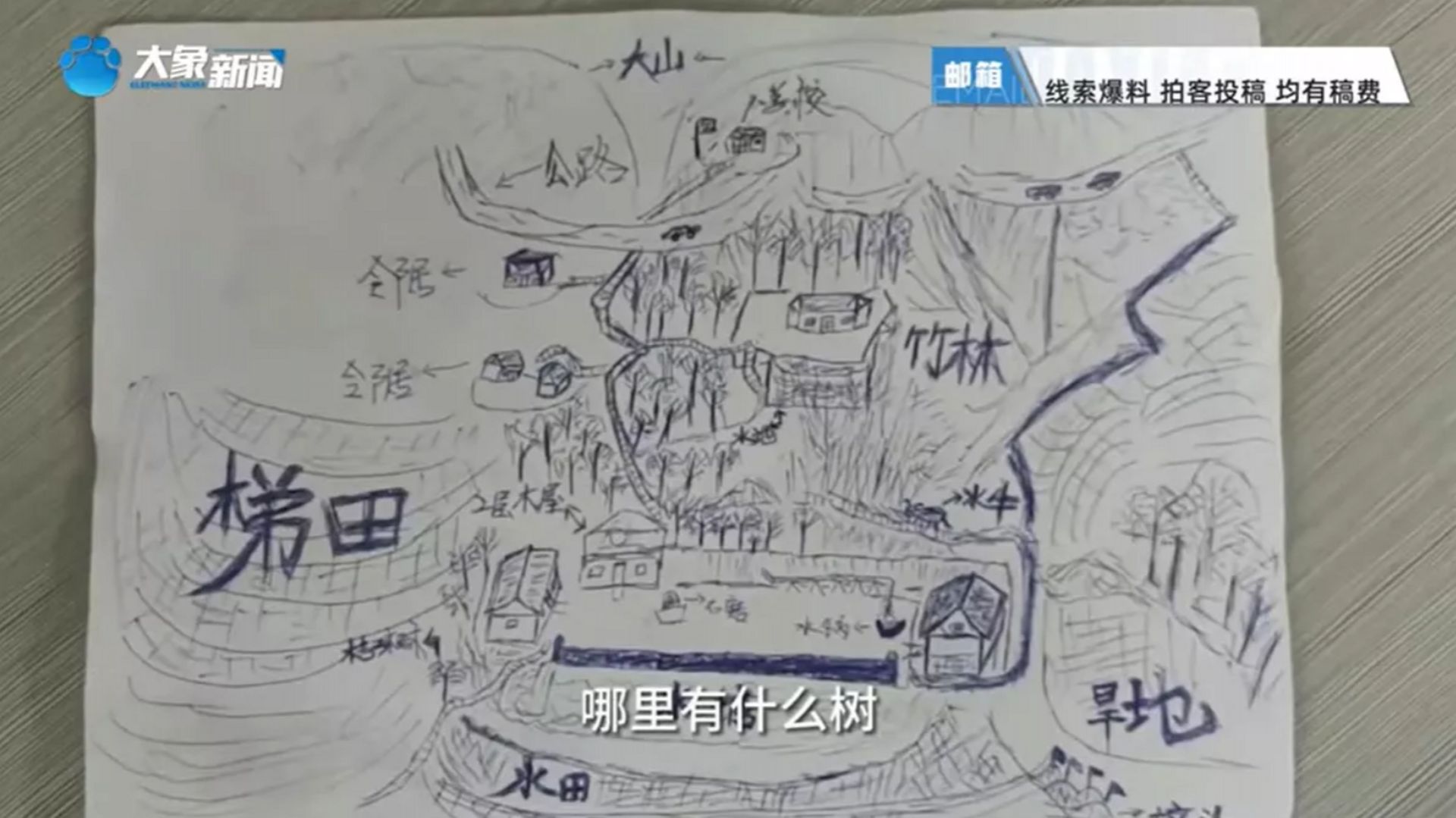 Le dessin réalisé de mémoire par Li Jingwei