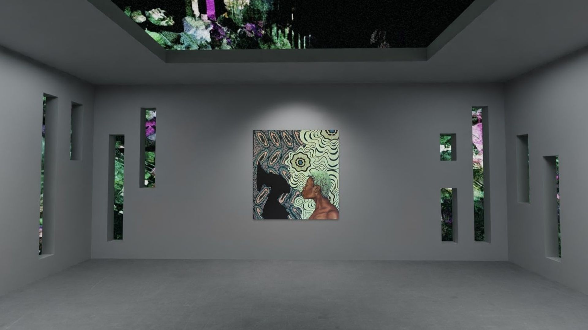 Présentation virtuelle par theVOV de "Untitled (Mangbetu)" de Shannon Bono et de "Seeping Out Skybox" de Sian Fan, dans le cadre de l'exposition numérique "Corpus Mentis" de Sarabande, organisée par Hikari Yokoyama et Trino Verkade (2021).