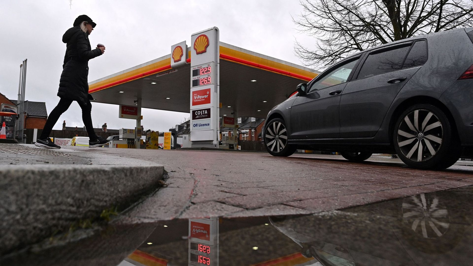 Station essence de la marque Shell à Londres le 04 février 2021 (image d'illustration)