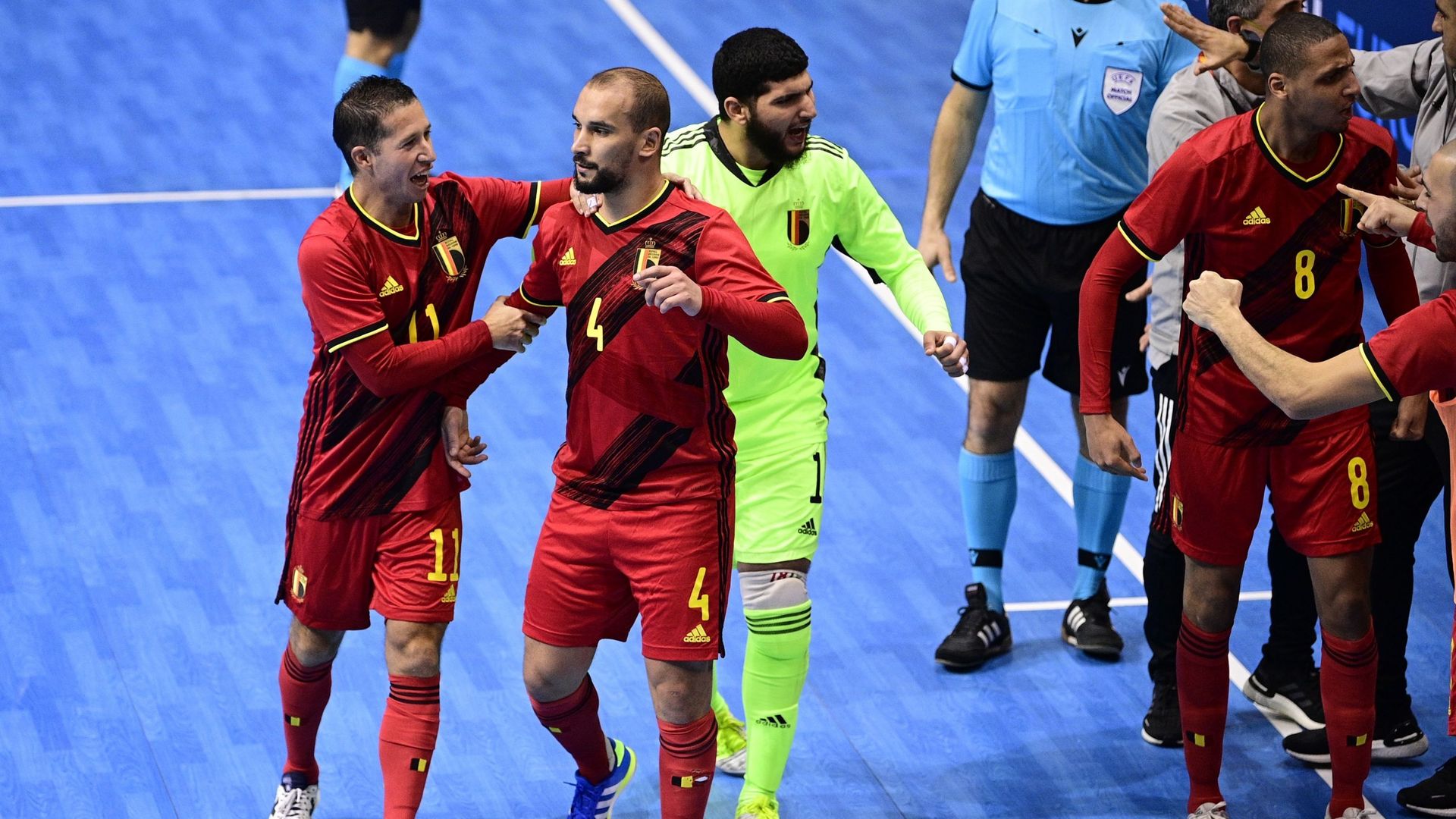 La Belgique s’est inclinée 7-3 contre la France pour son deuxième match du Tournoi des quatre nations de futsal samedi à Zeist aux Pays-Bas.