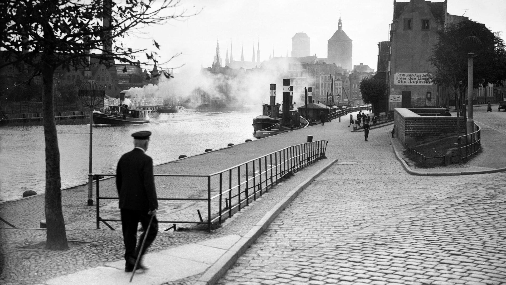 Une photo du port de Gdansk, ville symbole de l'invasion allemande lors de la Seconde Guerre mondiale. 