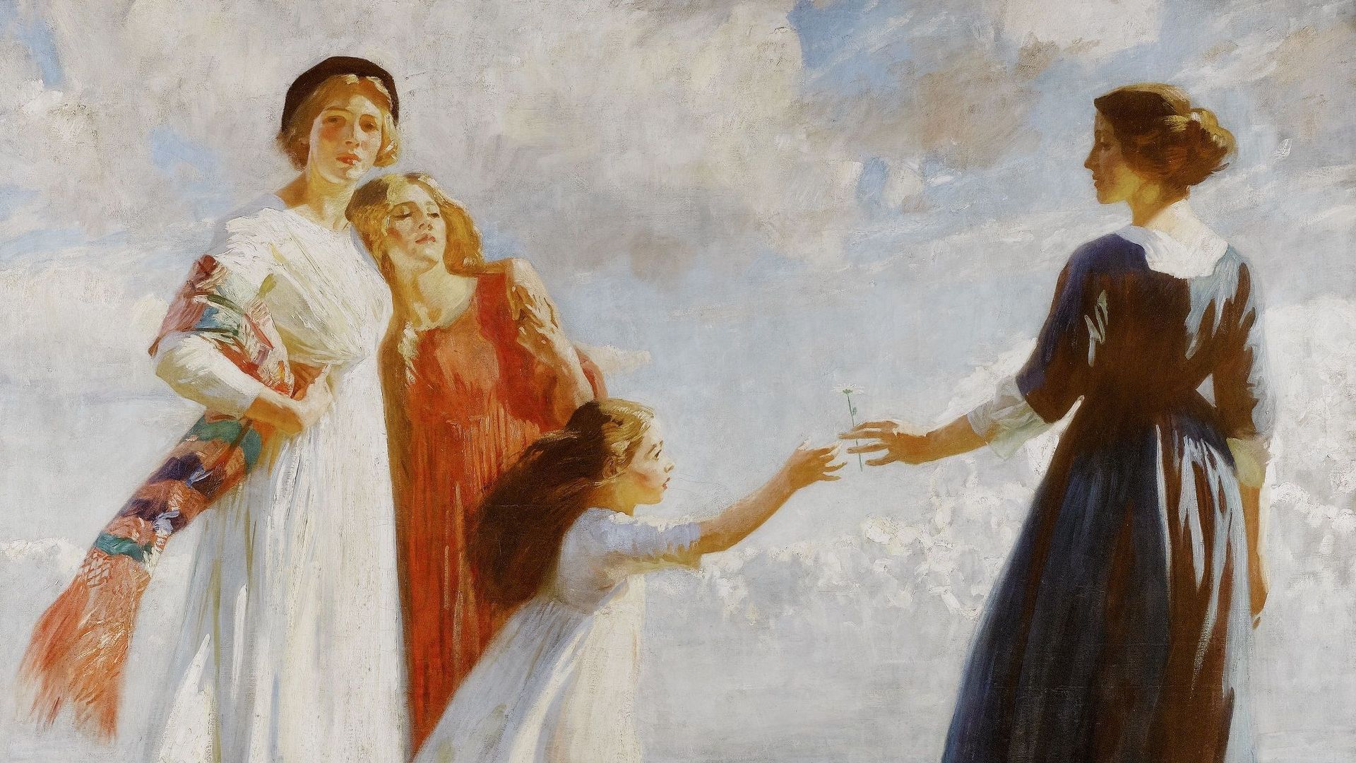 "The Flower (The Gift)" de Dame Laura Knight sera proposé aux enchères chez Sotheby's à l'occasion de la vente "(Women) Artists".