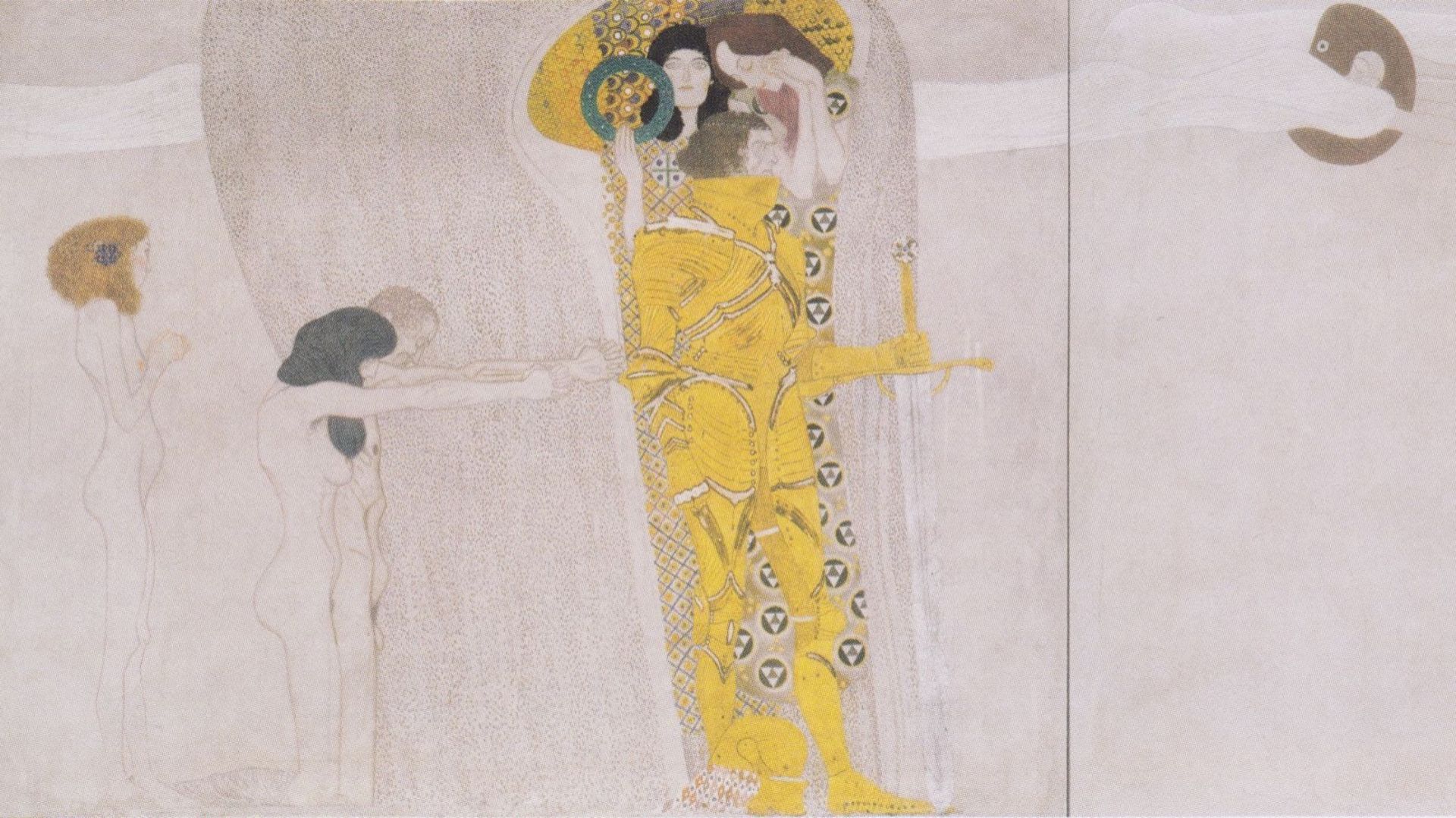 Frise Beethoven, "Le Chevalier d’or" – Gustav Klimt (1902)