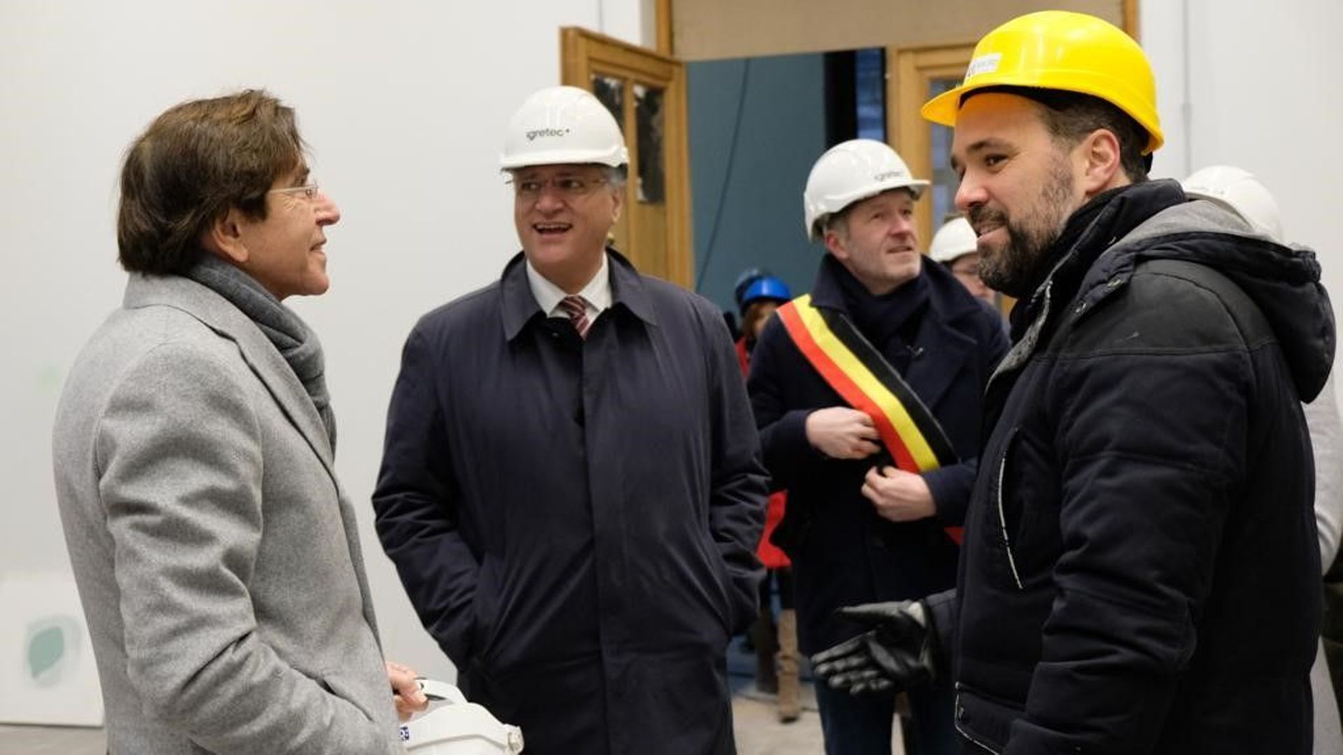 Le Ministre-Président wallon Elio Di Rupo et le bourgmestre de Charleroi Paul Magnette ont accompagné la visite du Président du comité des régions Vasco Cordeiro