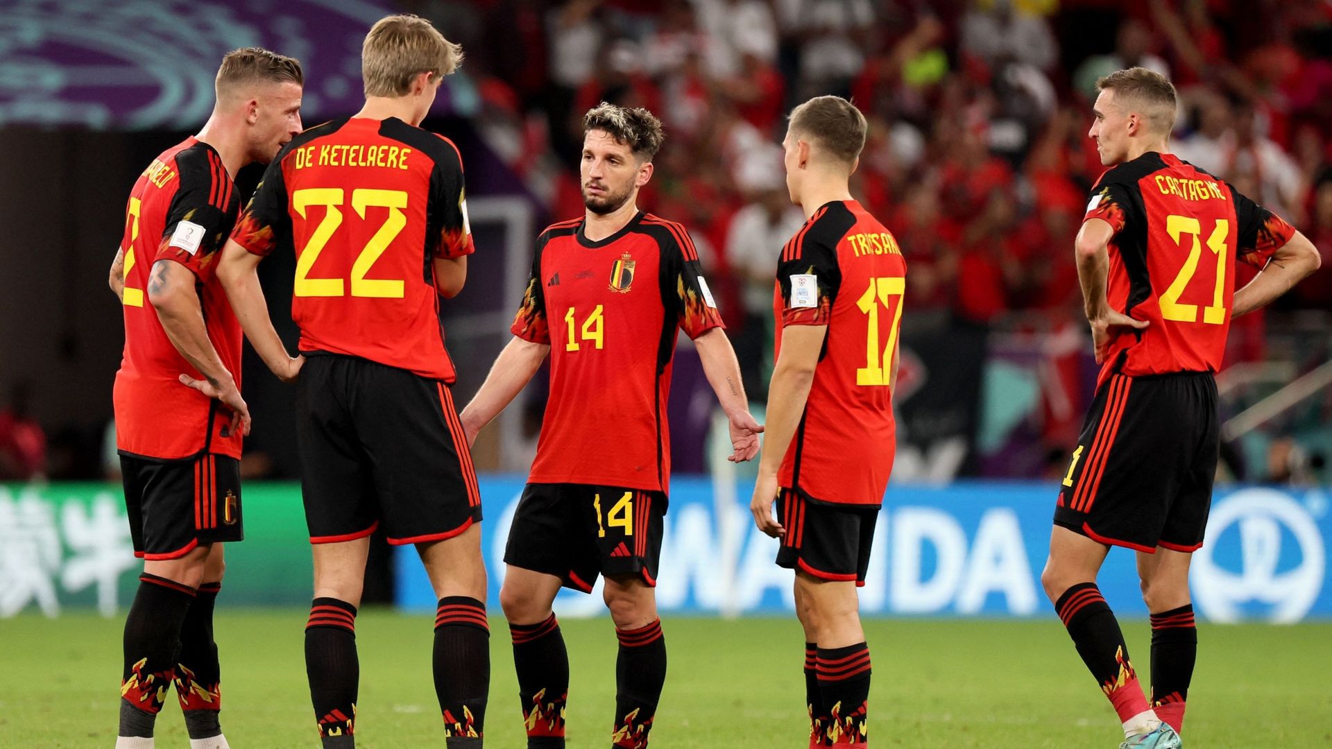 La déception des Diables Rouges après Belgique - Maroc