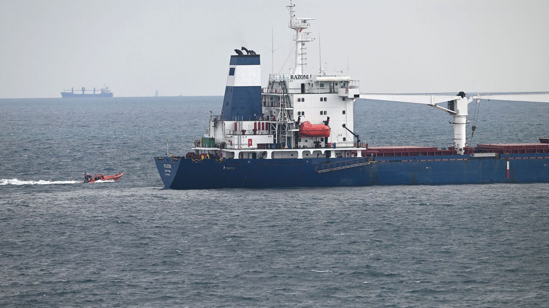 Le premier bateau transportant 26.000 tonnes de céréales d'Ukraine est arrivé à Istanbul le 3 août. 