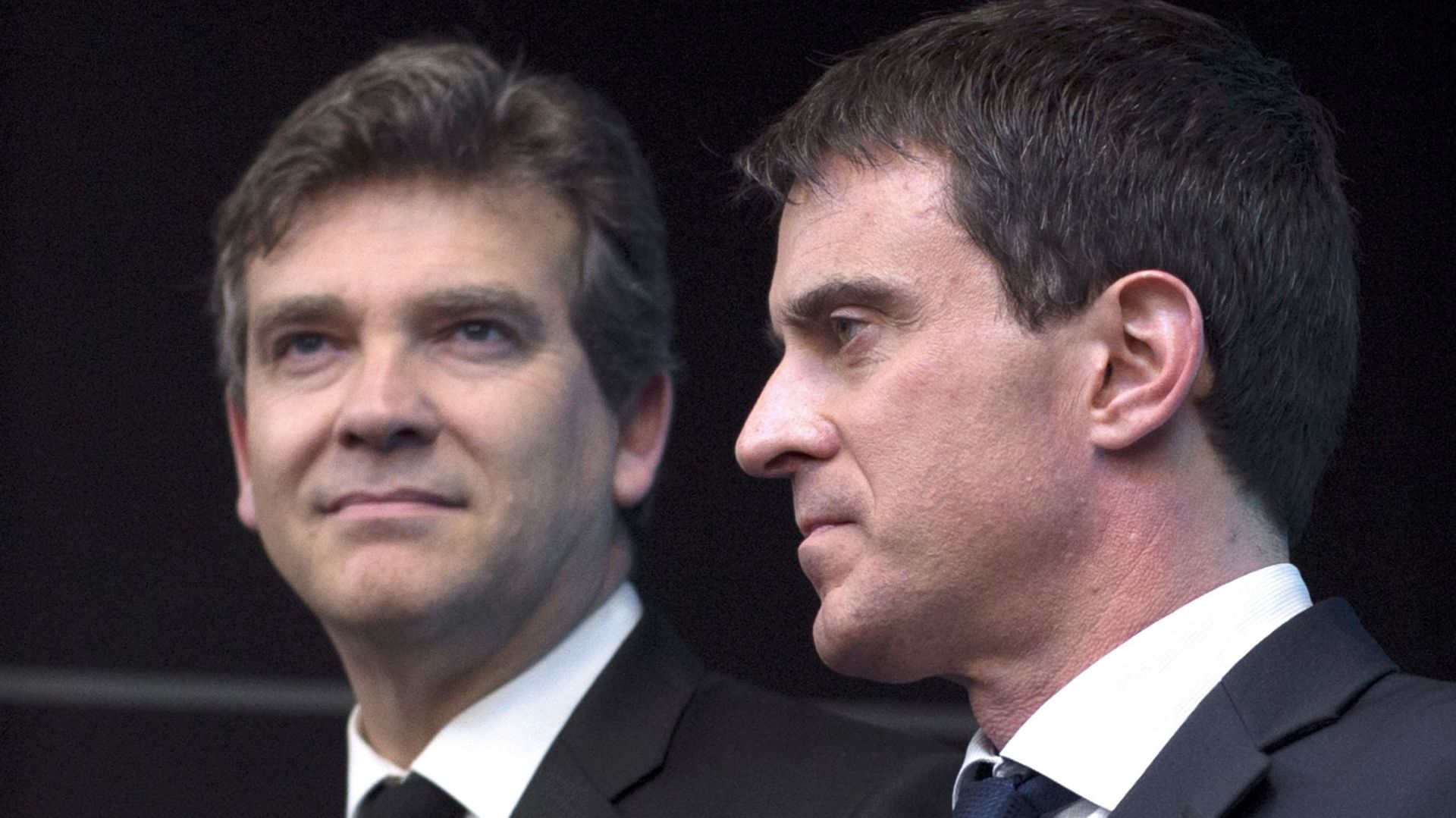 Arnaud Montebourg (à gauche) et Manuel Valls (à droite): frères ennemis