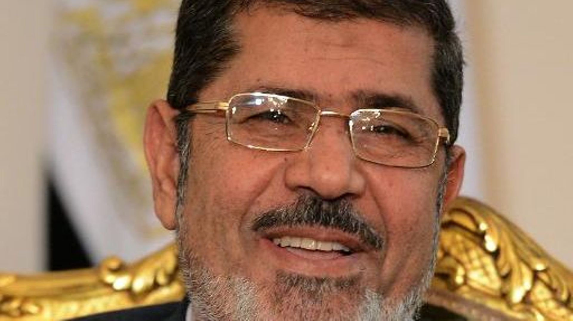 Le président égyptien destitué Mohamed Morsi, alors qu'il était en fonction le 9 janvier 2013 au Caire