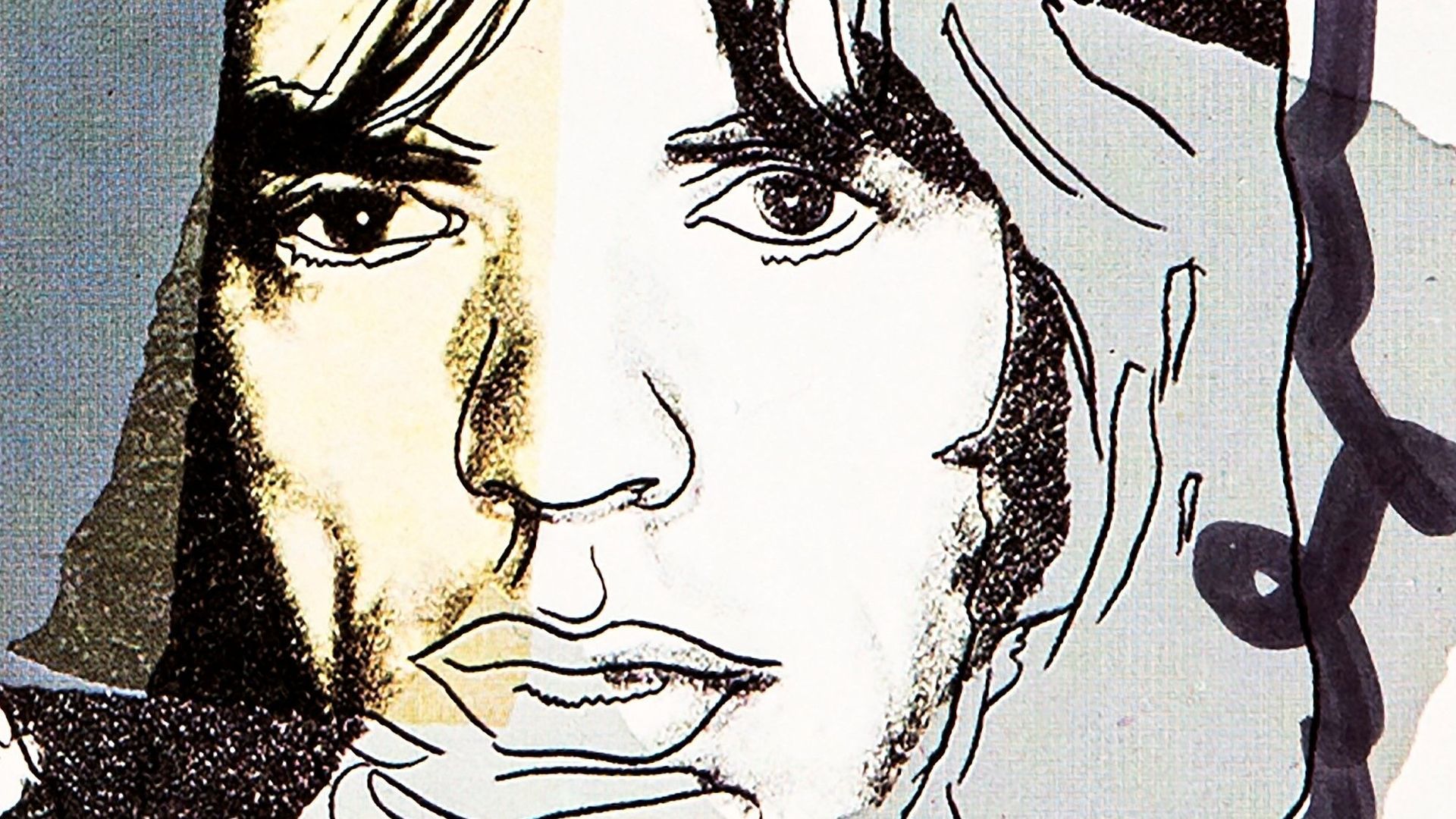 carton d’invitation 10x15cm – Mick Jagger, Andy Warhol – 1975