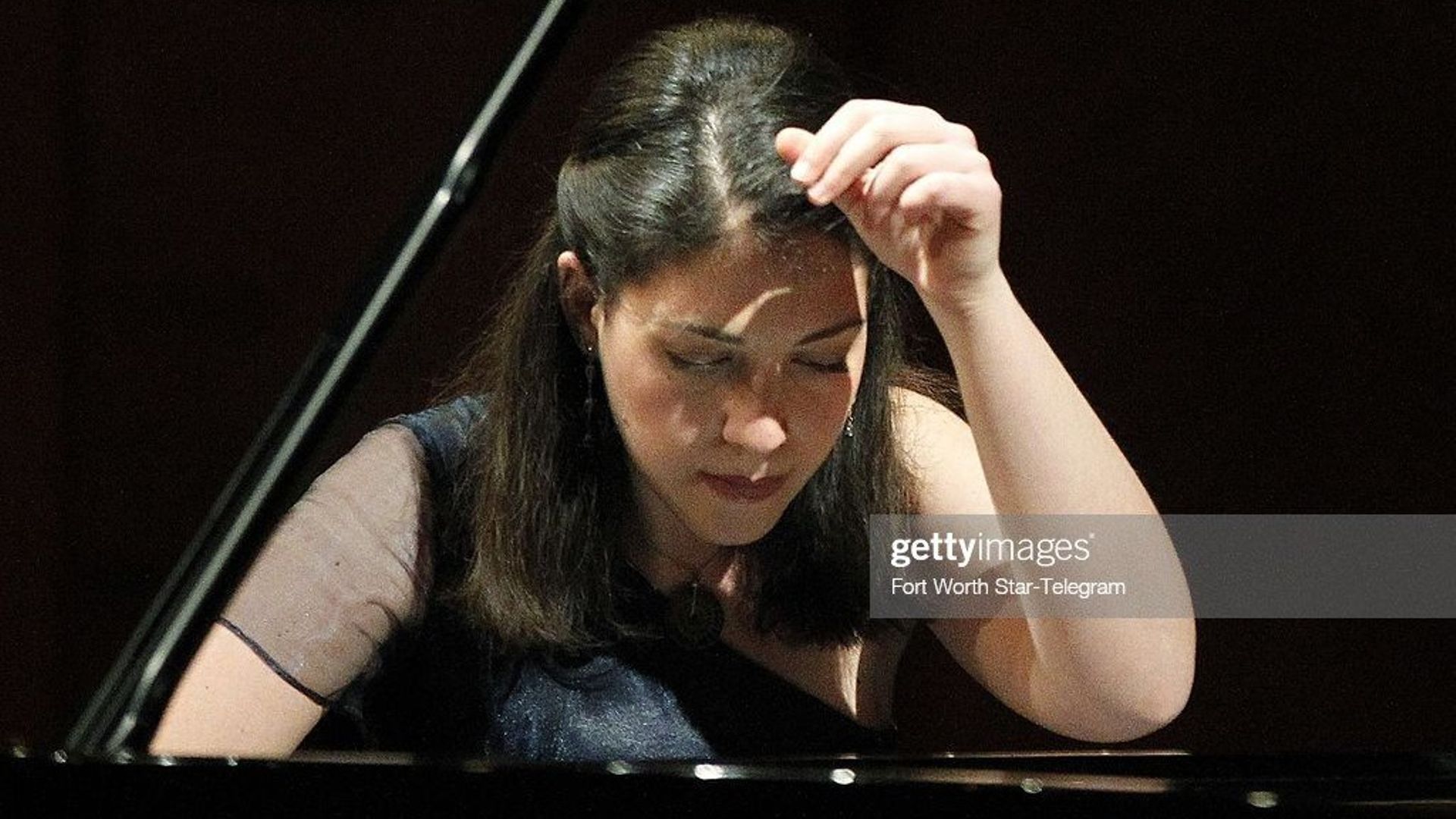 Beatrice Rana se produit lors du 14e concours international de piano Van Cliburn au Bass Performance Hall de Fort Worth, au Texas, vendredi 24 mai 2013.