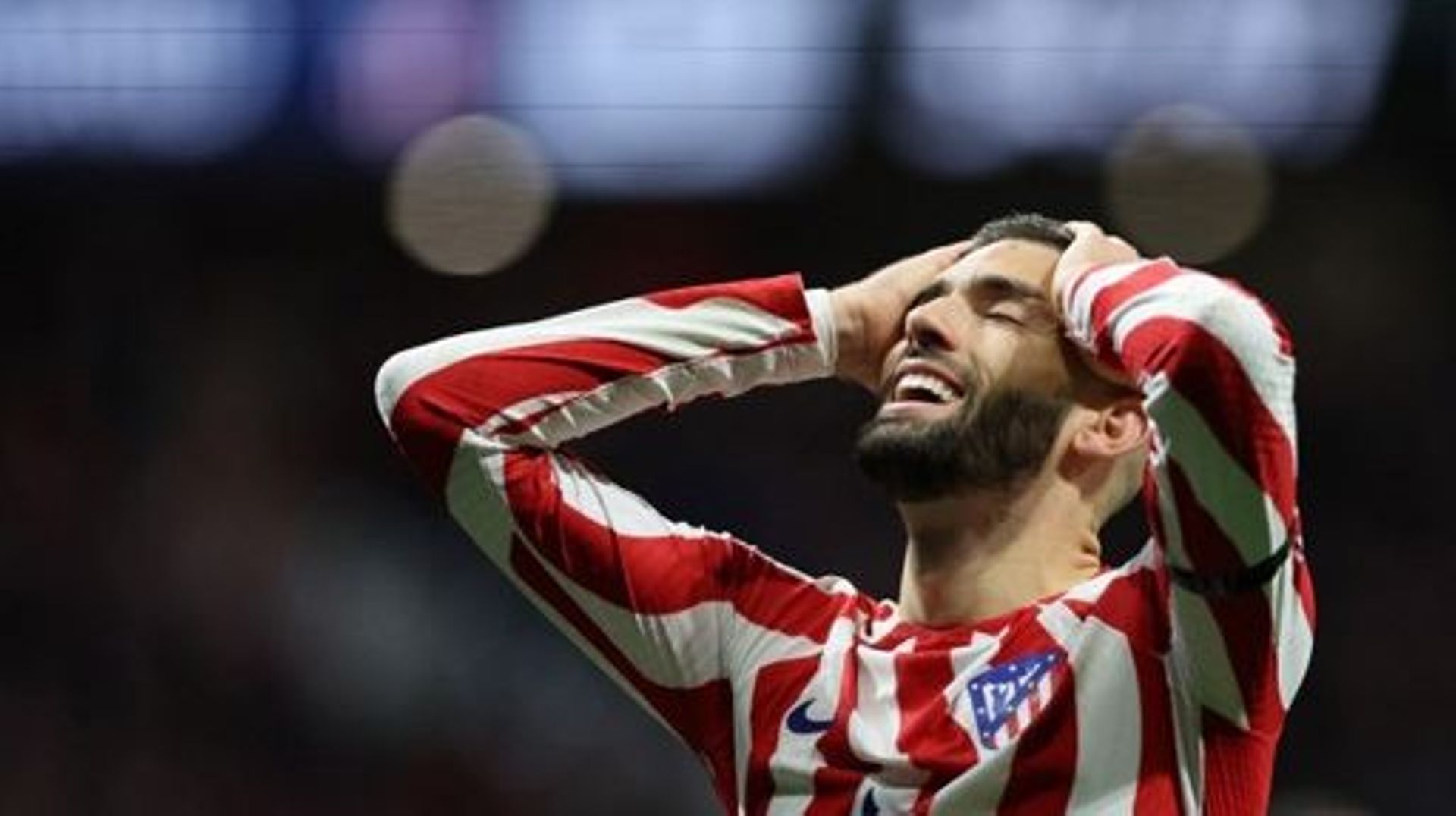 Atletico Madrid’s Belgian midfielder Yannick Ferreira-Carrasco reacts to a missed chance during the Spanish League football match between Club Atletico de Madrid and Elche CF at the Wanda Metropolitano stadium in Madrid on December 29, 2022. Pierre-Phili