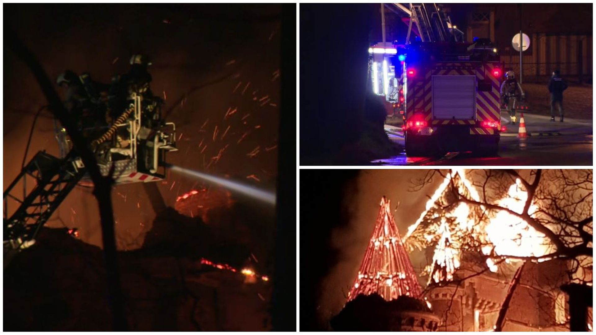 Jodoigne: important incendie au château de Dongelberg (photos et vidéos)