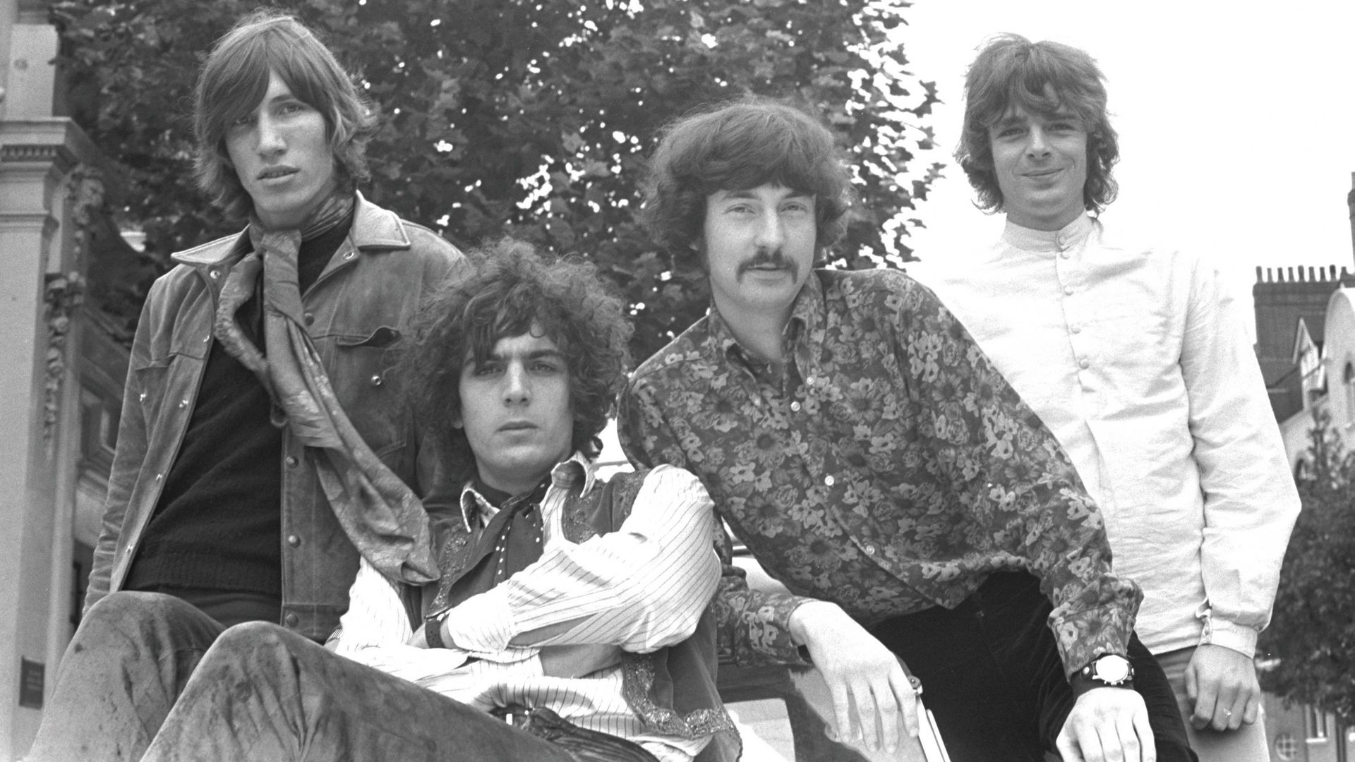 Pink Floyd en 1967 avec Roger Waters, Syd Barrett, Nick Mason et Richard Wright
