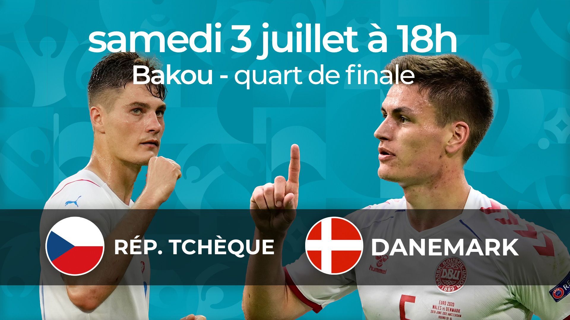 Une affiche surprenante avec le Danemark en favori