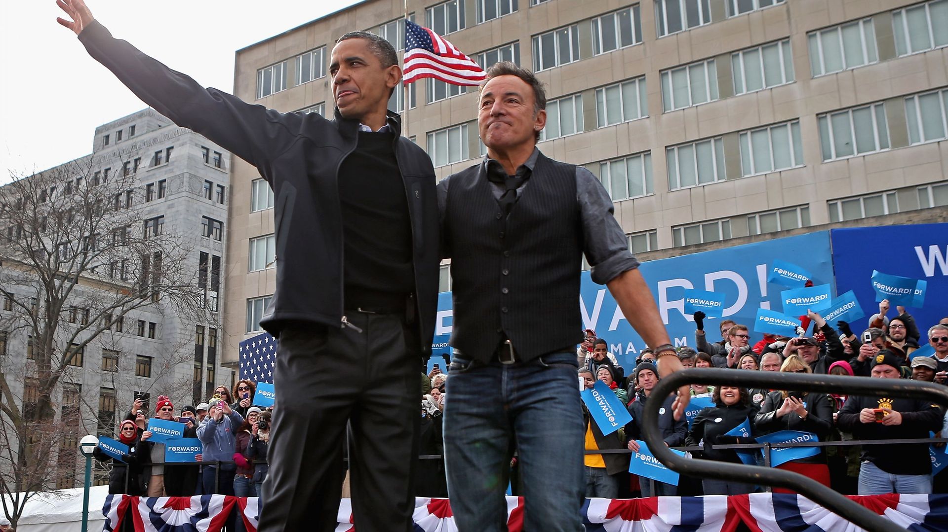 Barack Obama et Bruce Springsteen