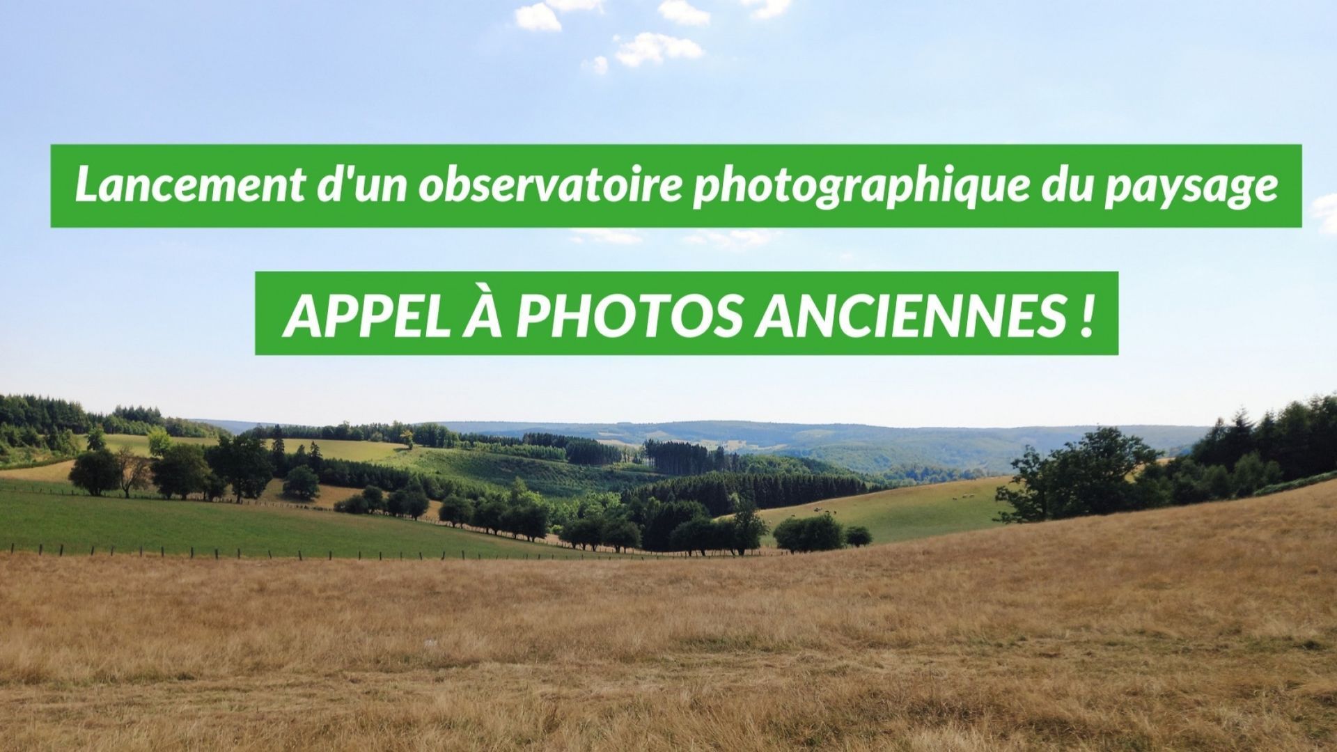 Un observatoire photographique du paysage lié au changement climatique ...