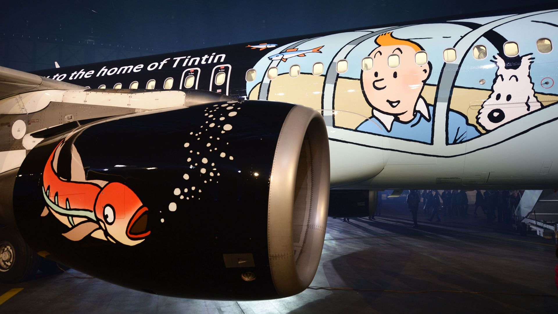 Brussels Airlines et Moulinsart dévoilent un avion aux couleurs de Tintin