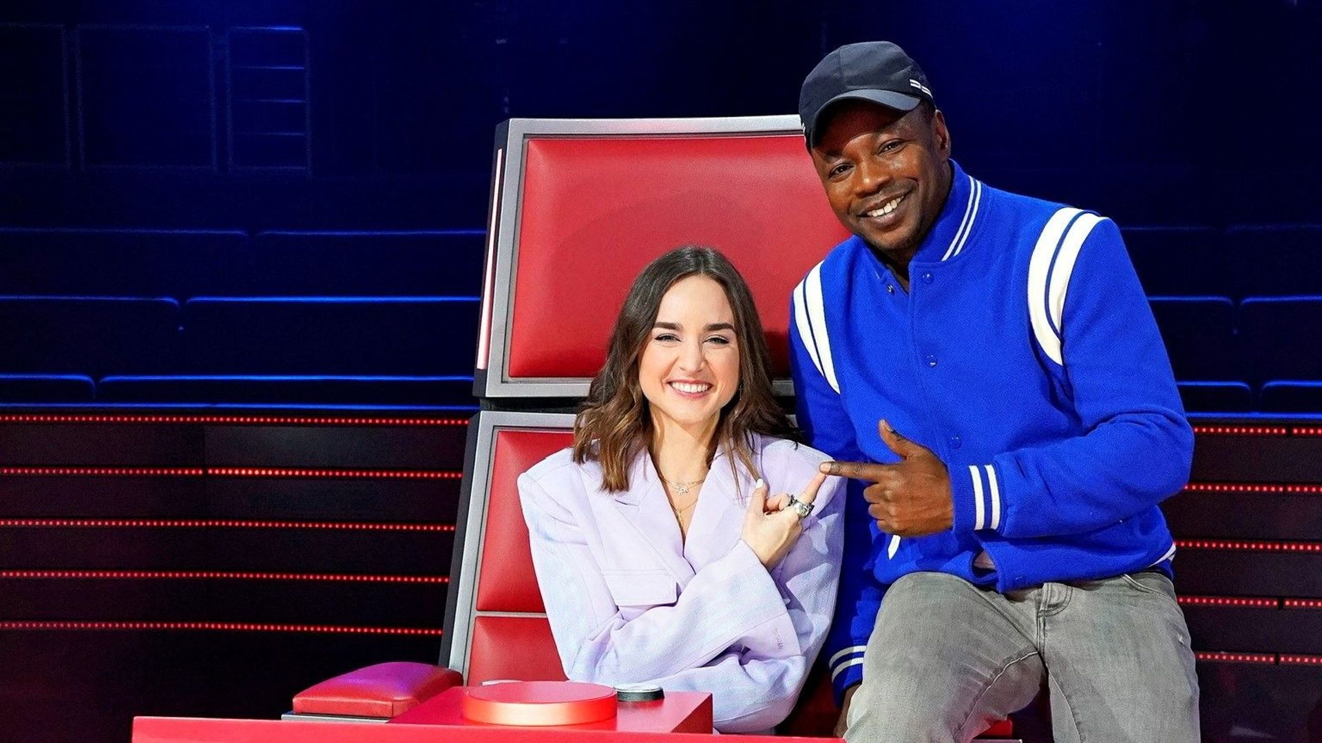 Typh Barrow et son co-coach MC Solaar