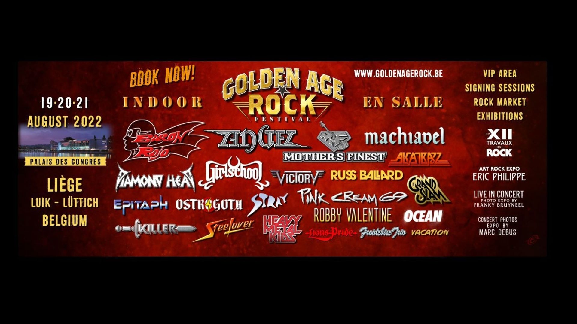 L’affiche du Golden Age Rock Festival 2022