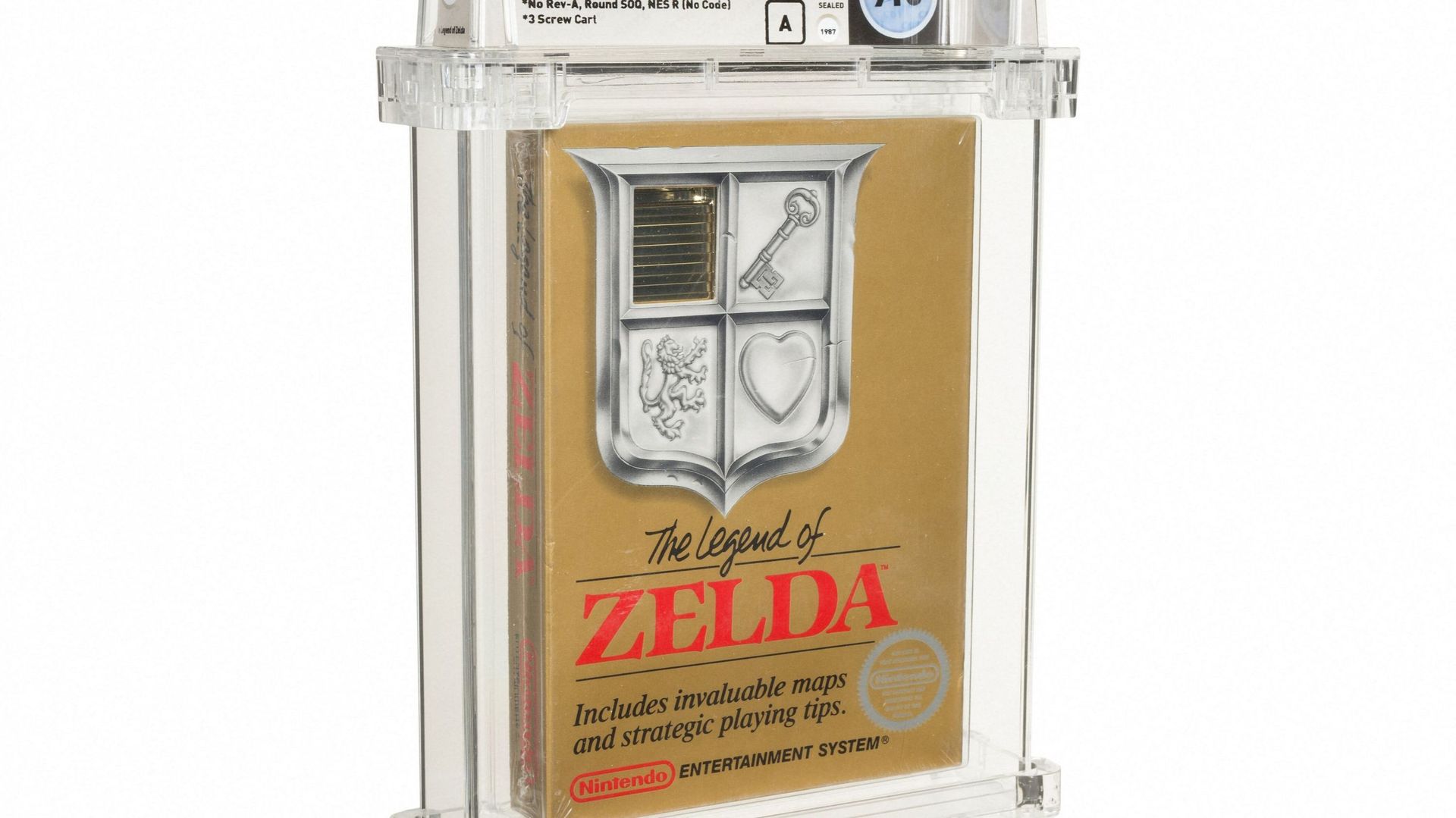 Une cartouche du jeu video Zelda vendue 870.000 dollars, record pour la maison d'enchères.