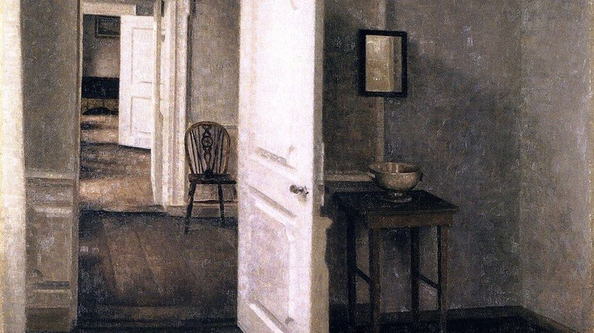 Four Rooms Interior from the Artist’s Home Strandgade 25 - Hammershoi 
