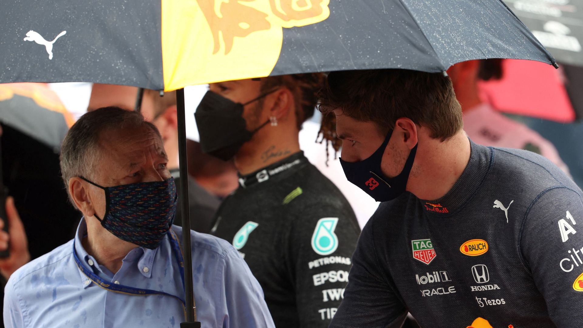 Jean Todt, président de la FIA avec Max Verstappen.