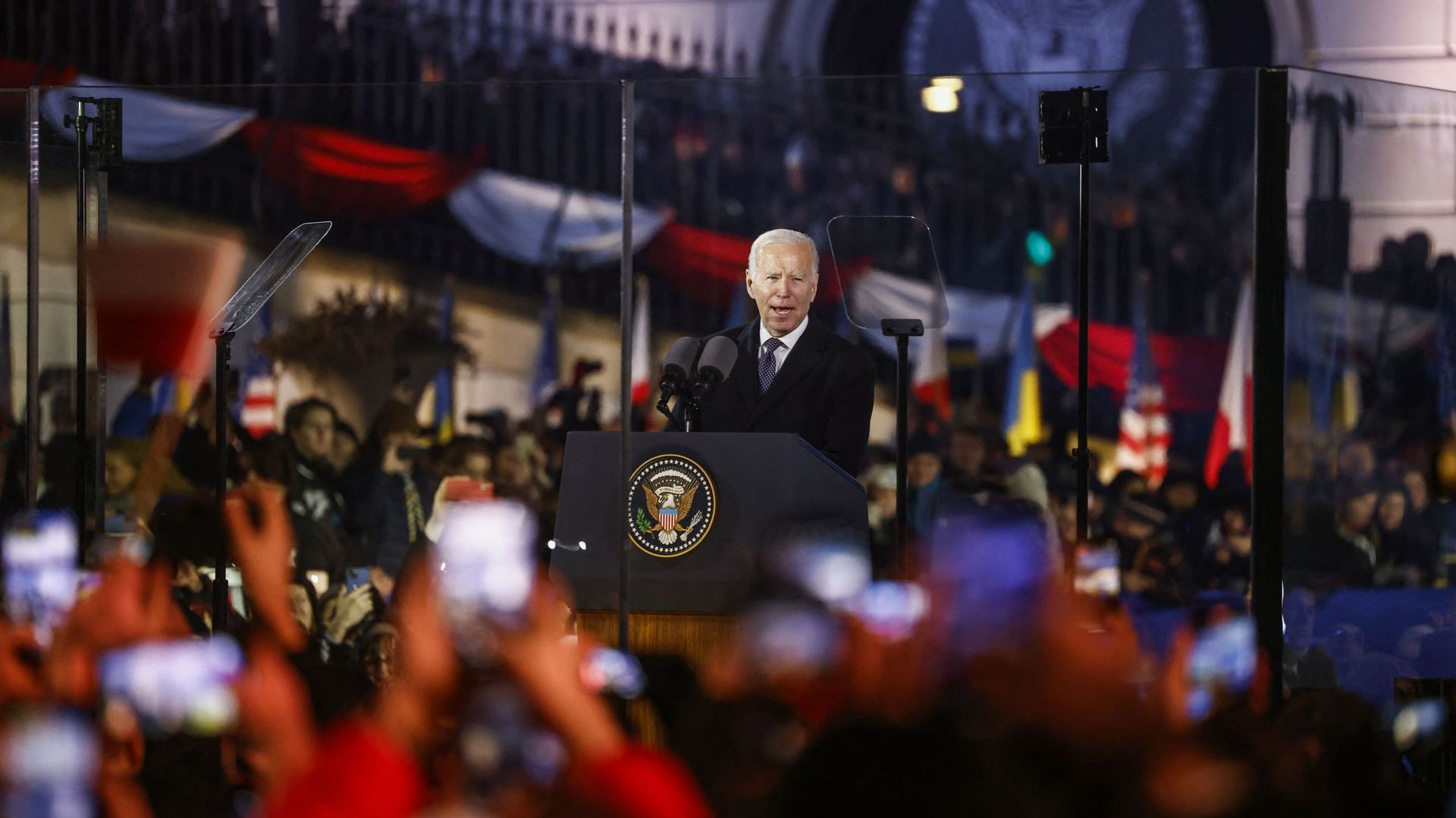 A Varsovie, Joe Biden lance à Vladimir Poutine : "L’Ukraine ne sera jamais une victoire pour la Russie, jamais".