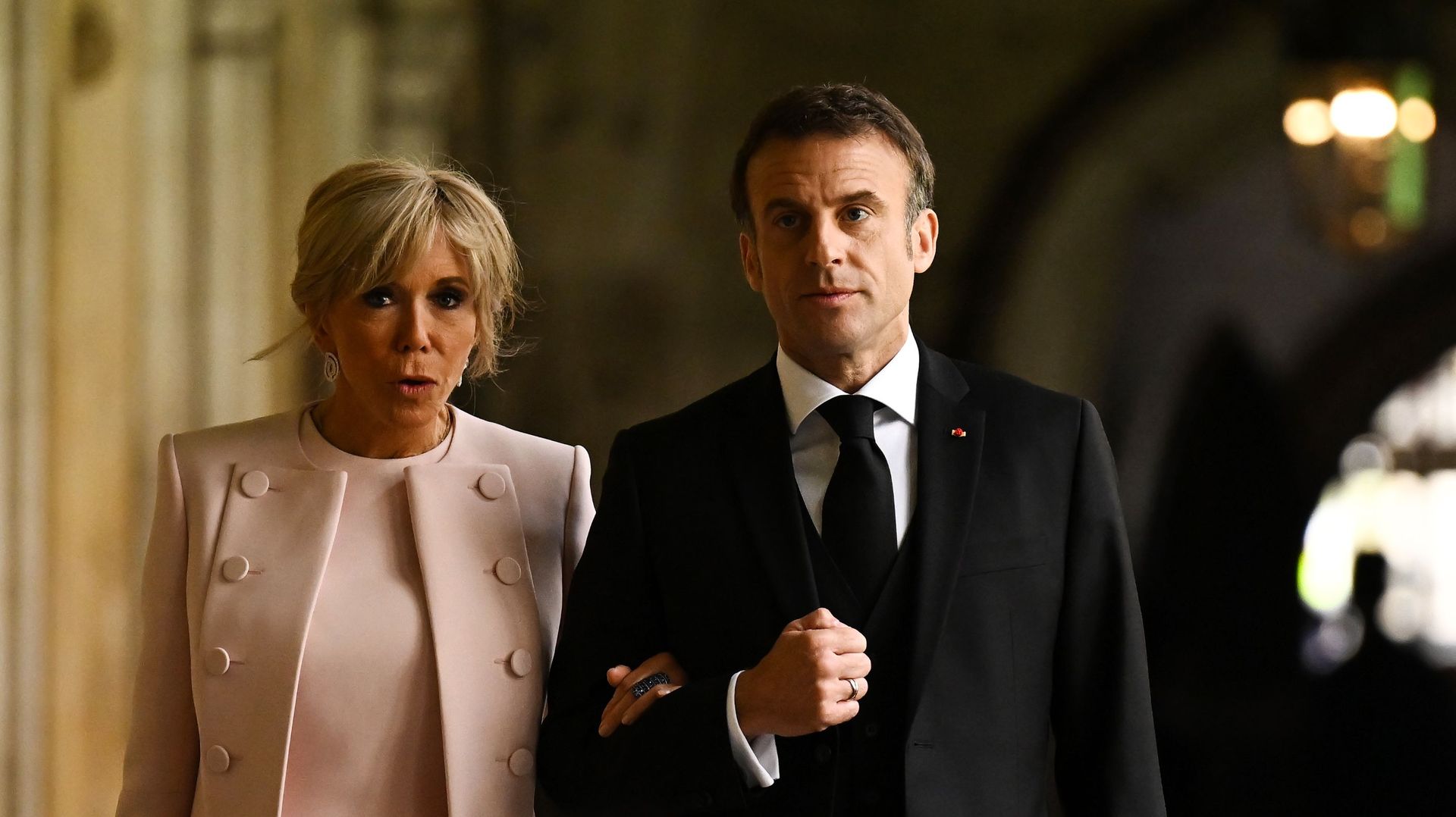 Brigitte et Emmanuel Macron.