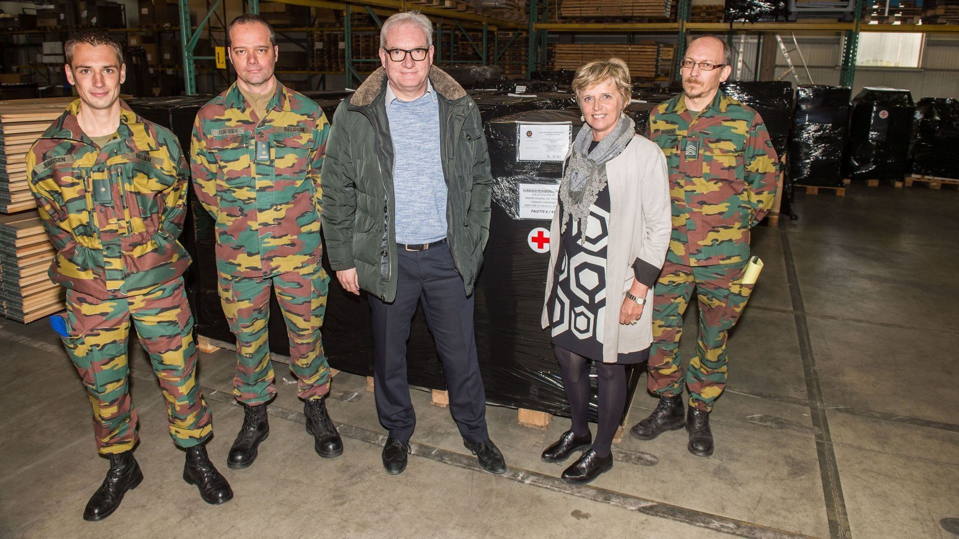 L'aide belge aux Peshmergas est prête à partir vers l'Irak