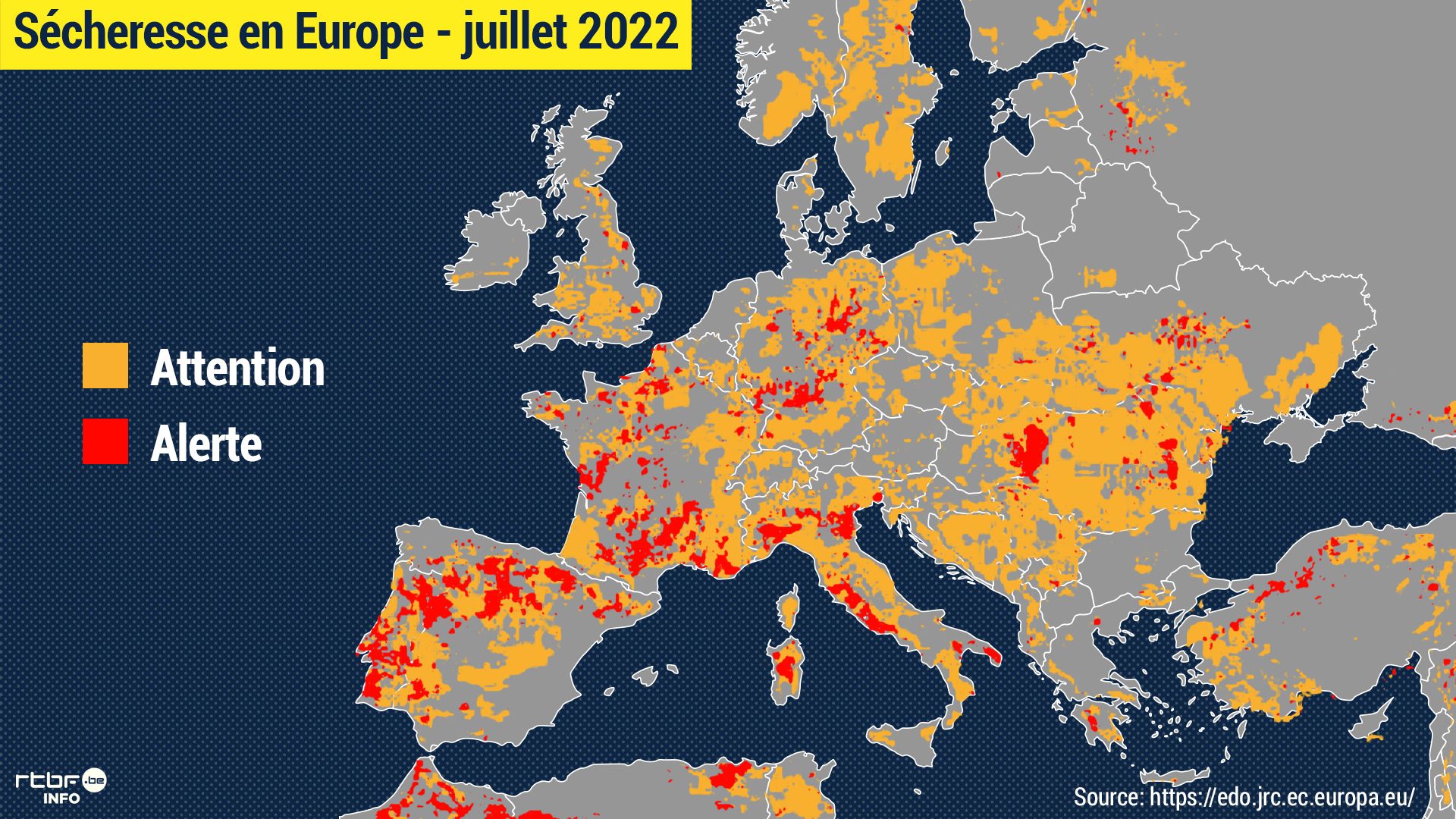 La sécheresse qui frappe l’Europe menace le rendement des productions céréalières.