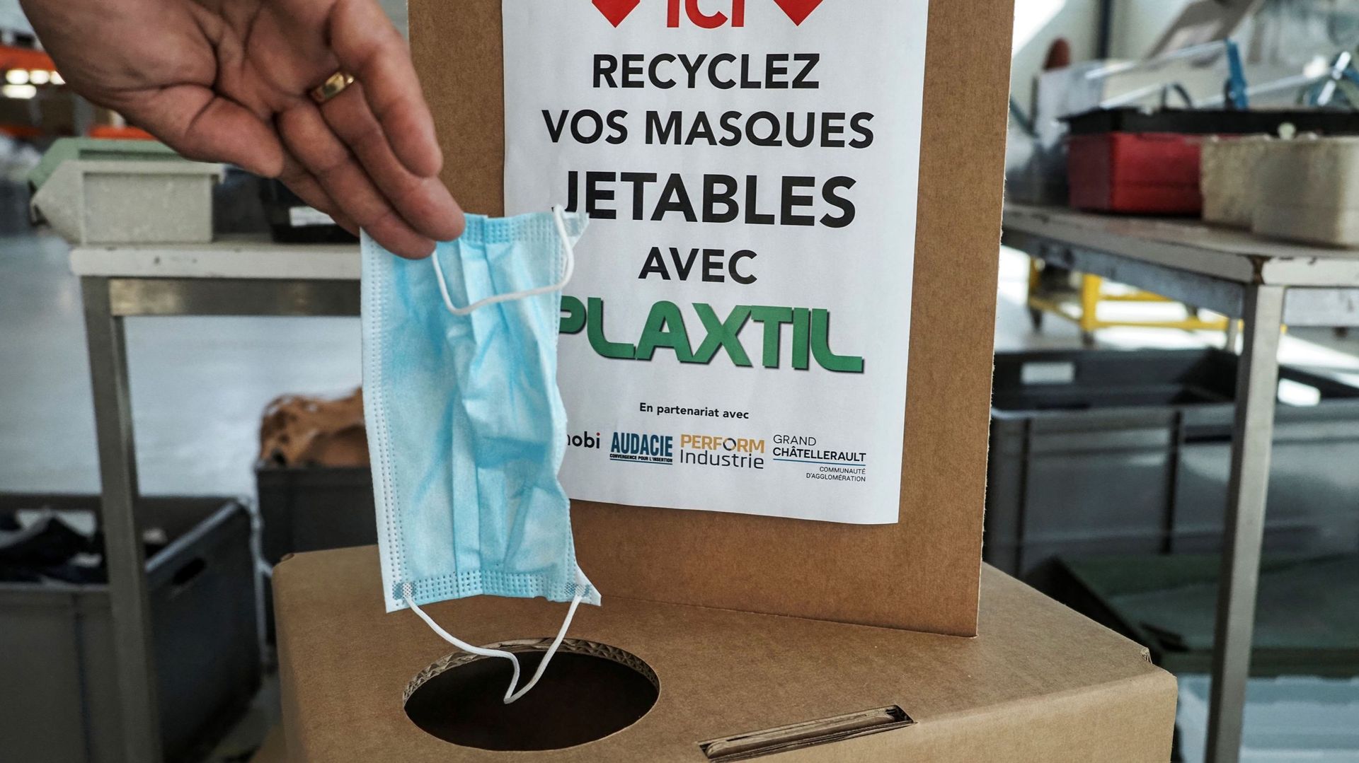 A Châtellerault, on recycle les masques jetables