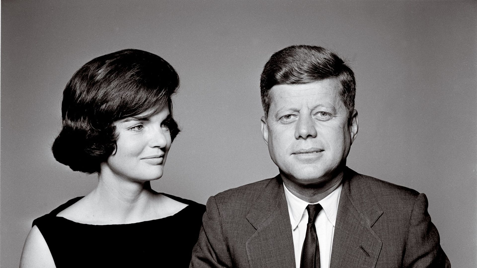 John F. Kennedy avec son épouse Jackie Kennedy