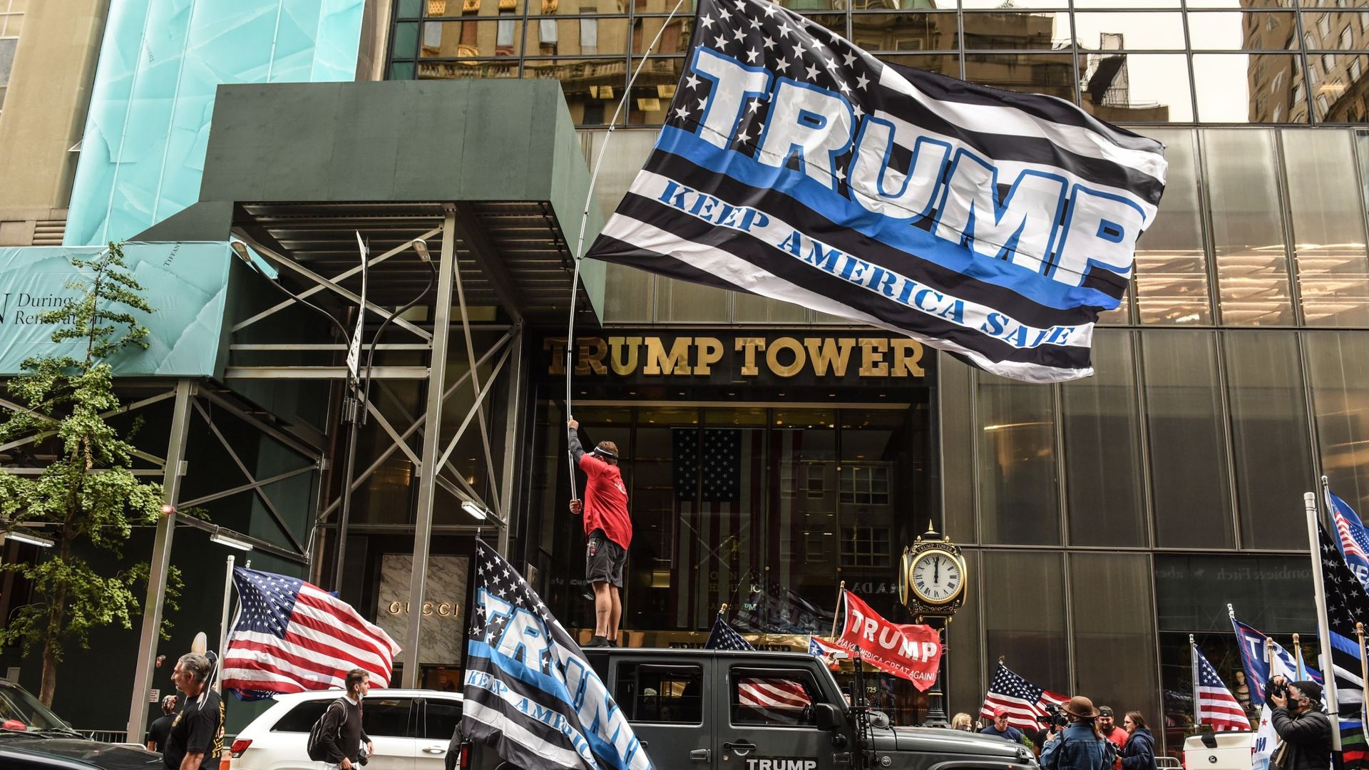 La Trump Tower, sur la cinquième avenue de New York, est le siège de la Trump Organization.