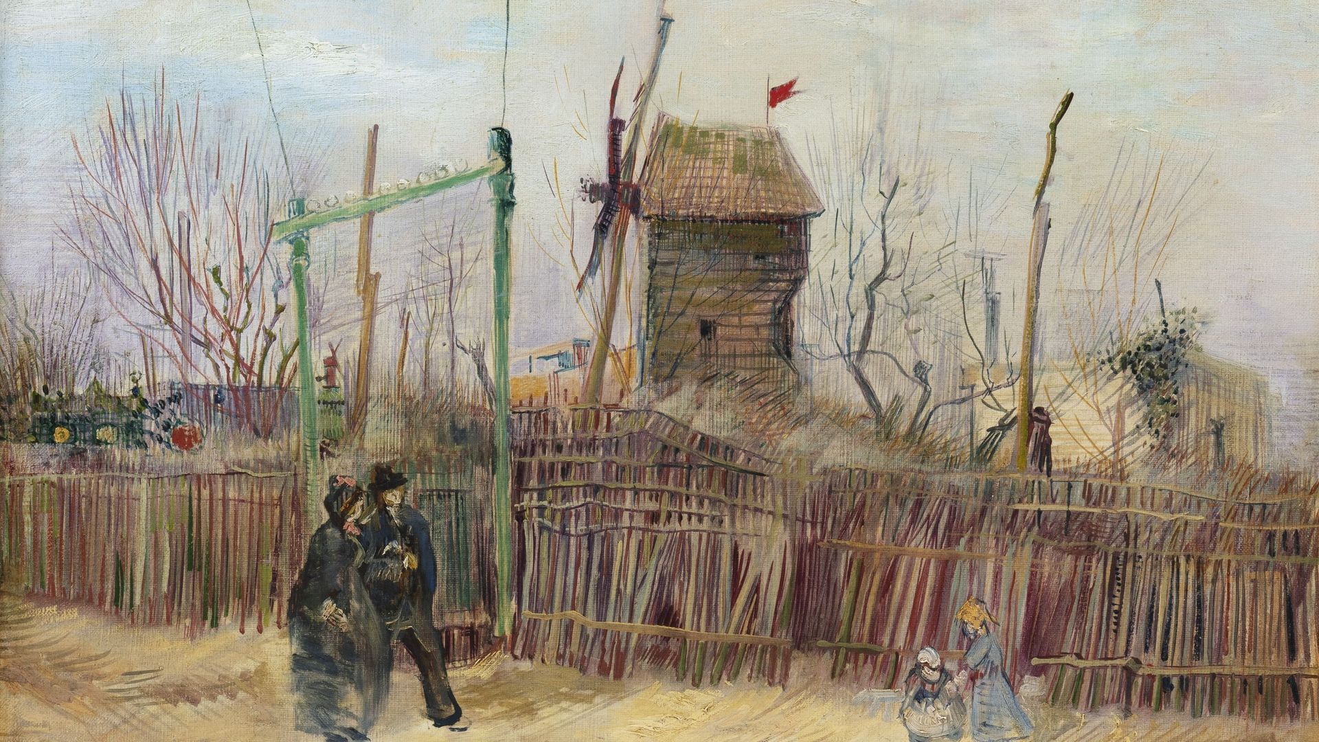 "Scène de rue à Montmartre" de Vincent Van Gogh (1887) est estimé entre 5 et 8 millions d'euros par Sotheby's.