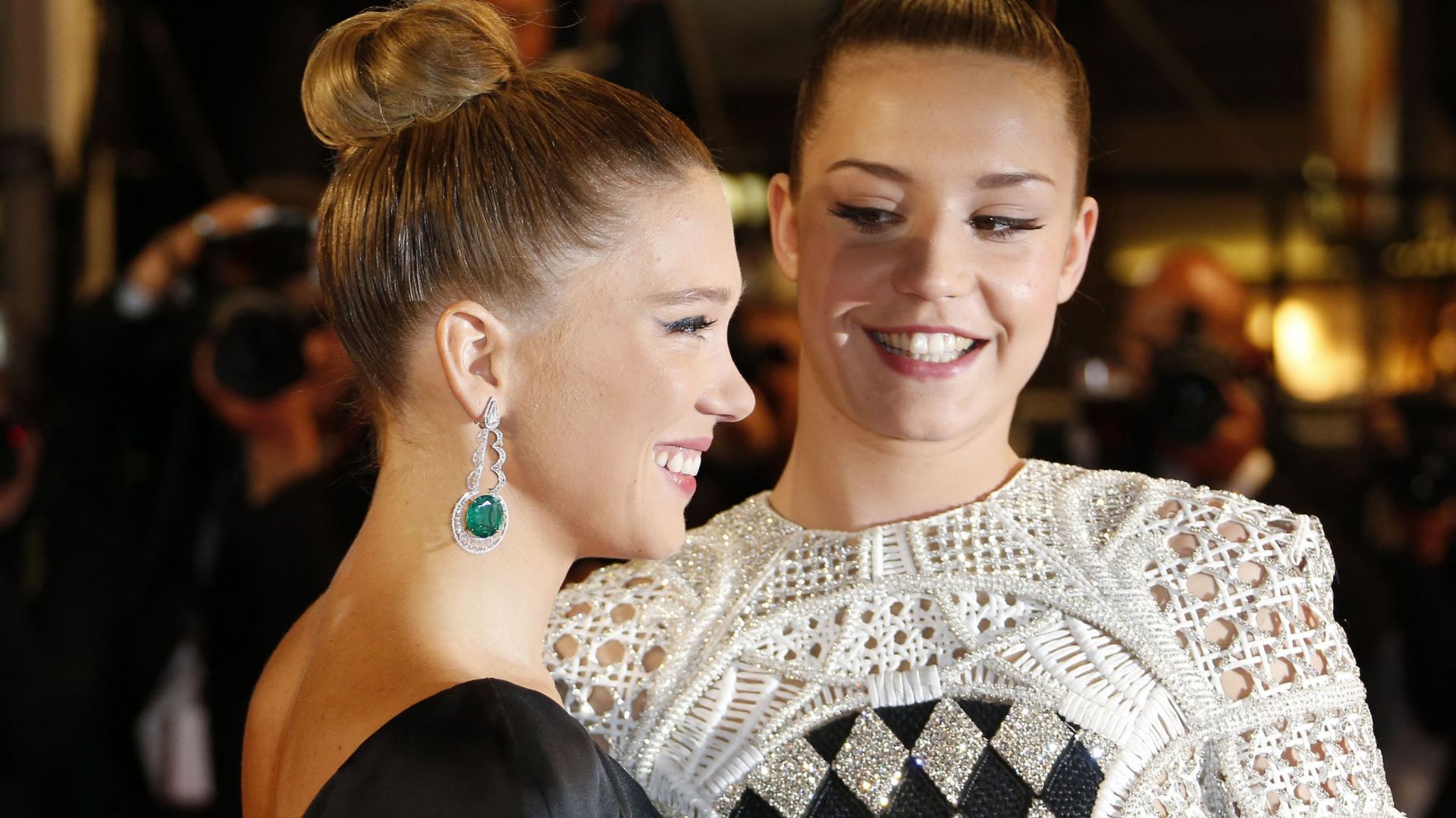 Lea Seydoux et Adèle Exarchopoulos à Cannes en 2013