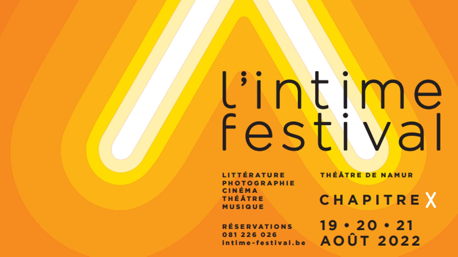 l'Intime Festival, du 19 au 21 août à Namur