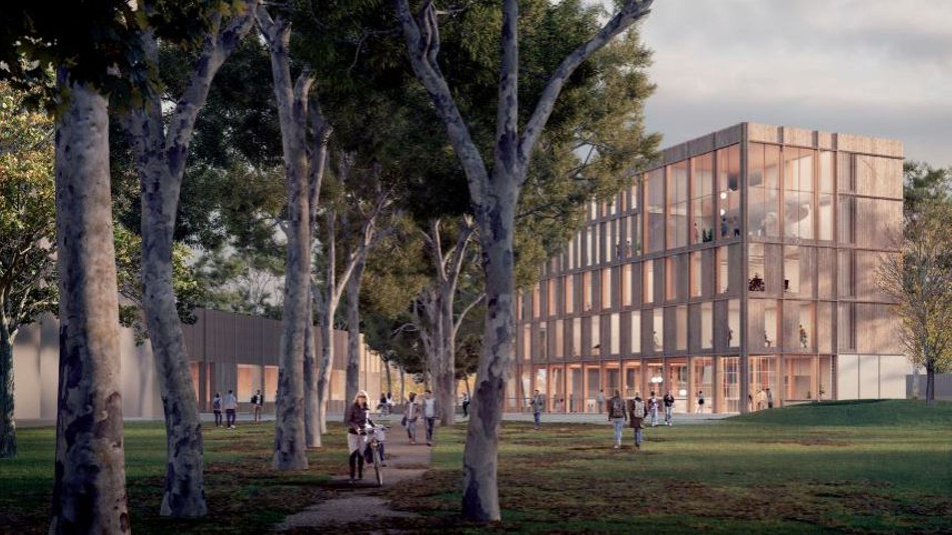 Une simulation du projet par les architectes AM Binario et Atelier 229