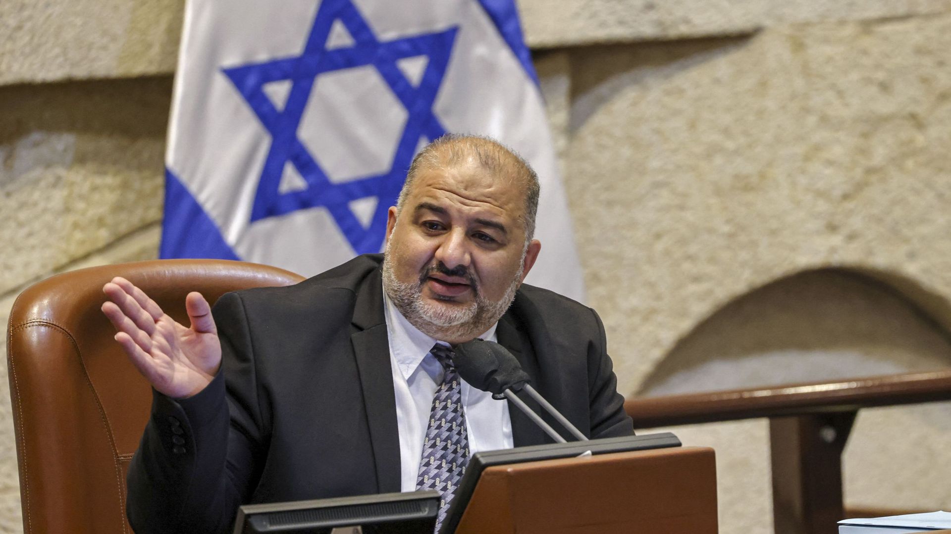 Mansour Abbas, chef du parti islamique conservateur israélien Raam le 2 septembre 2021.