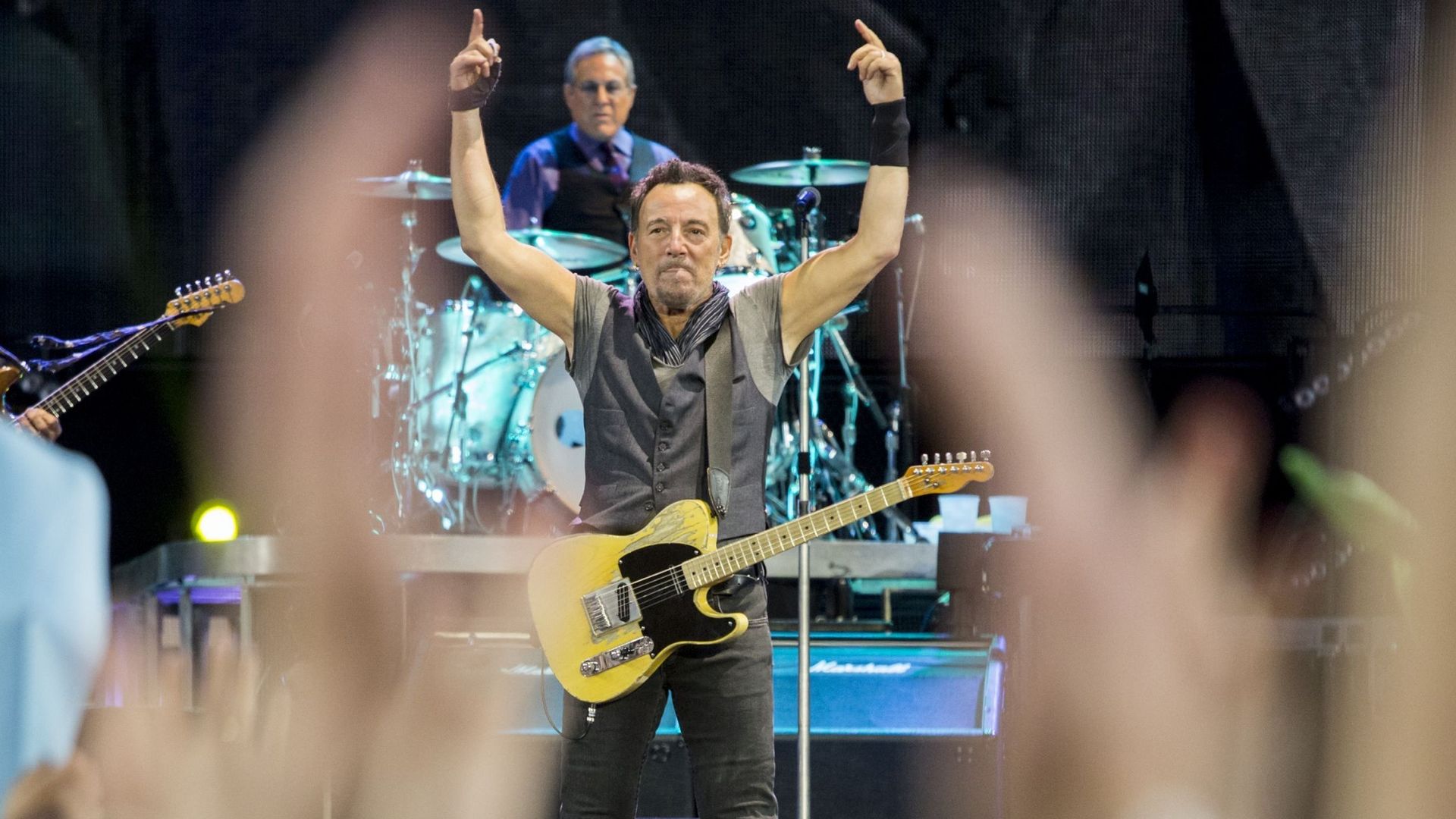 Bruce Springsteen Performs in Concert in Barcelona