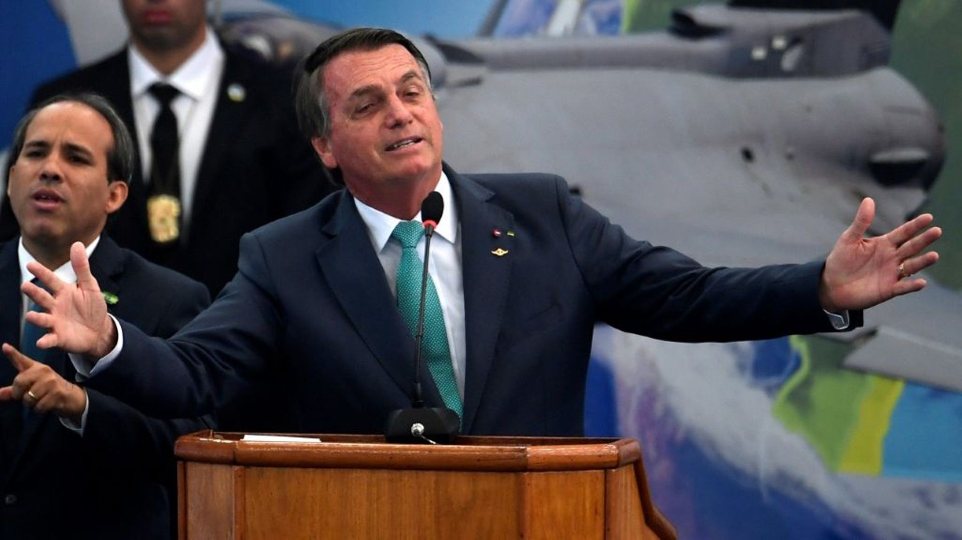 Le président brésilien Jair Bolsonaro prononce un discours à Rio de Janeiro, le 1er septembre 2021