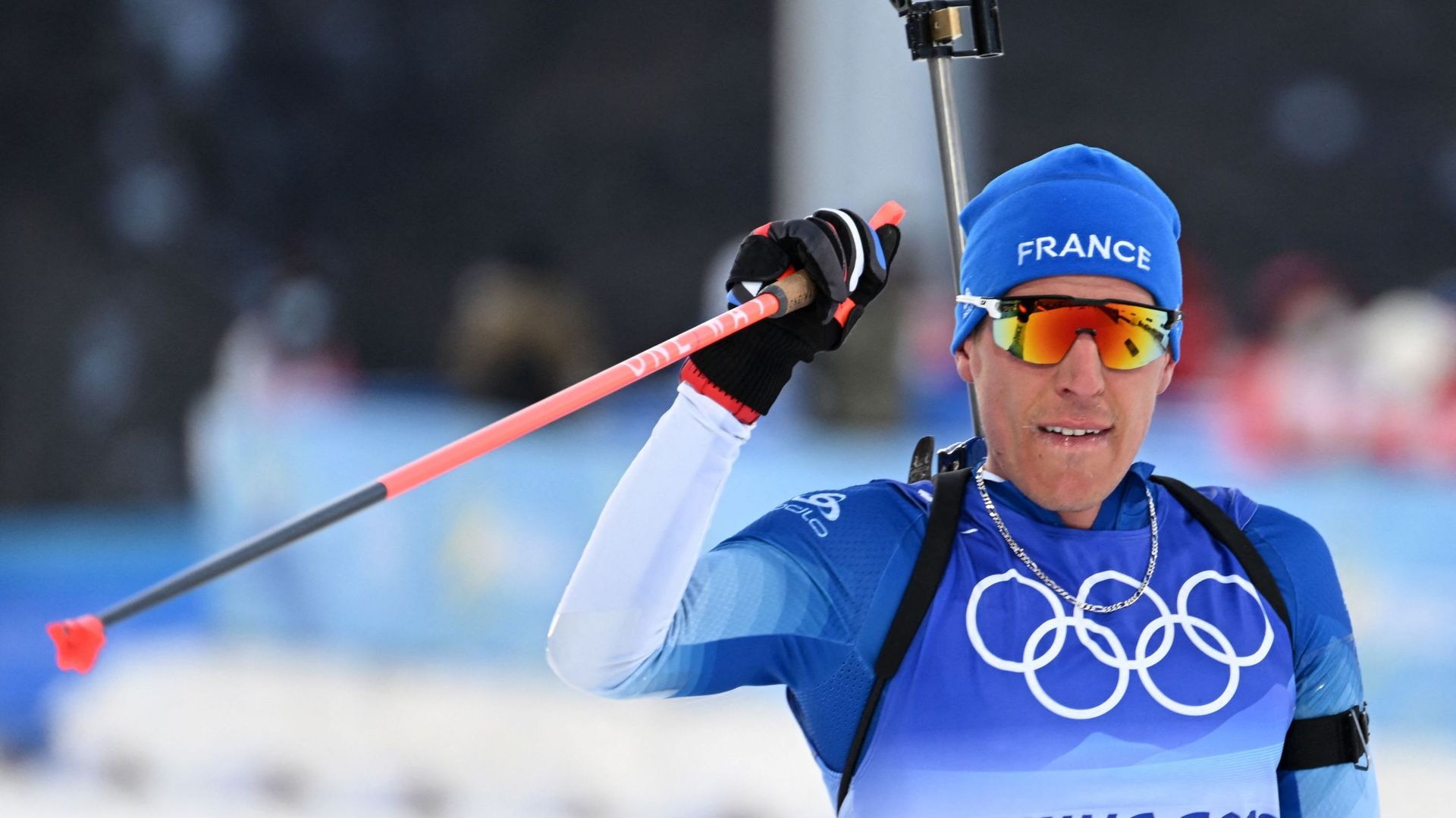 Quentin Fillon-Maillet paré d'or en Biathlon.