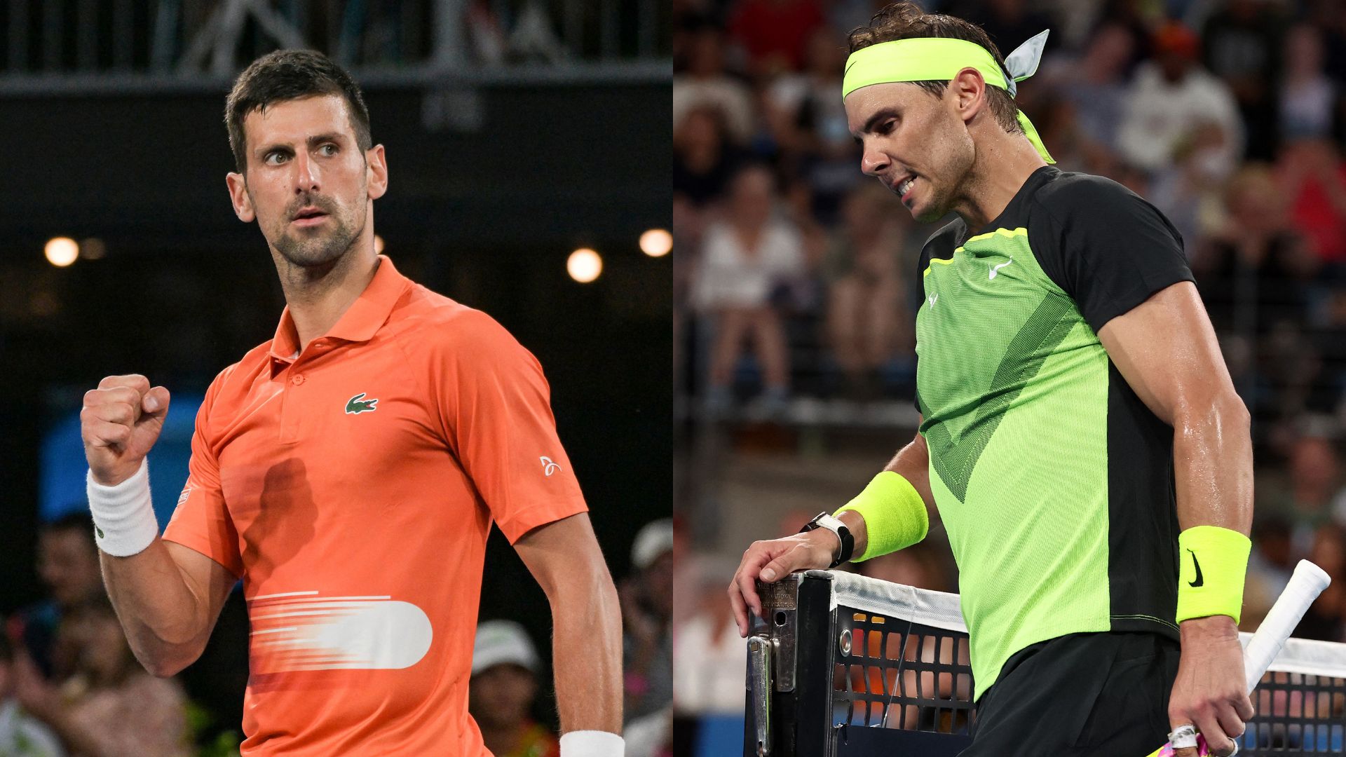 Les situations de Novak Djokovic et Rafael Nadal sont très différentes.