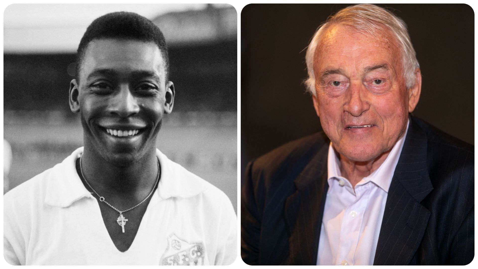 Pelé et Paul Van Himst.